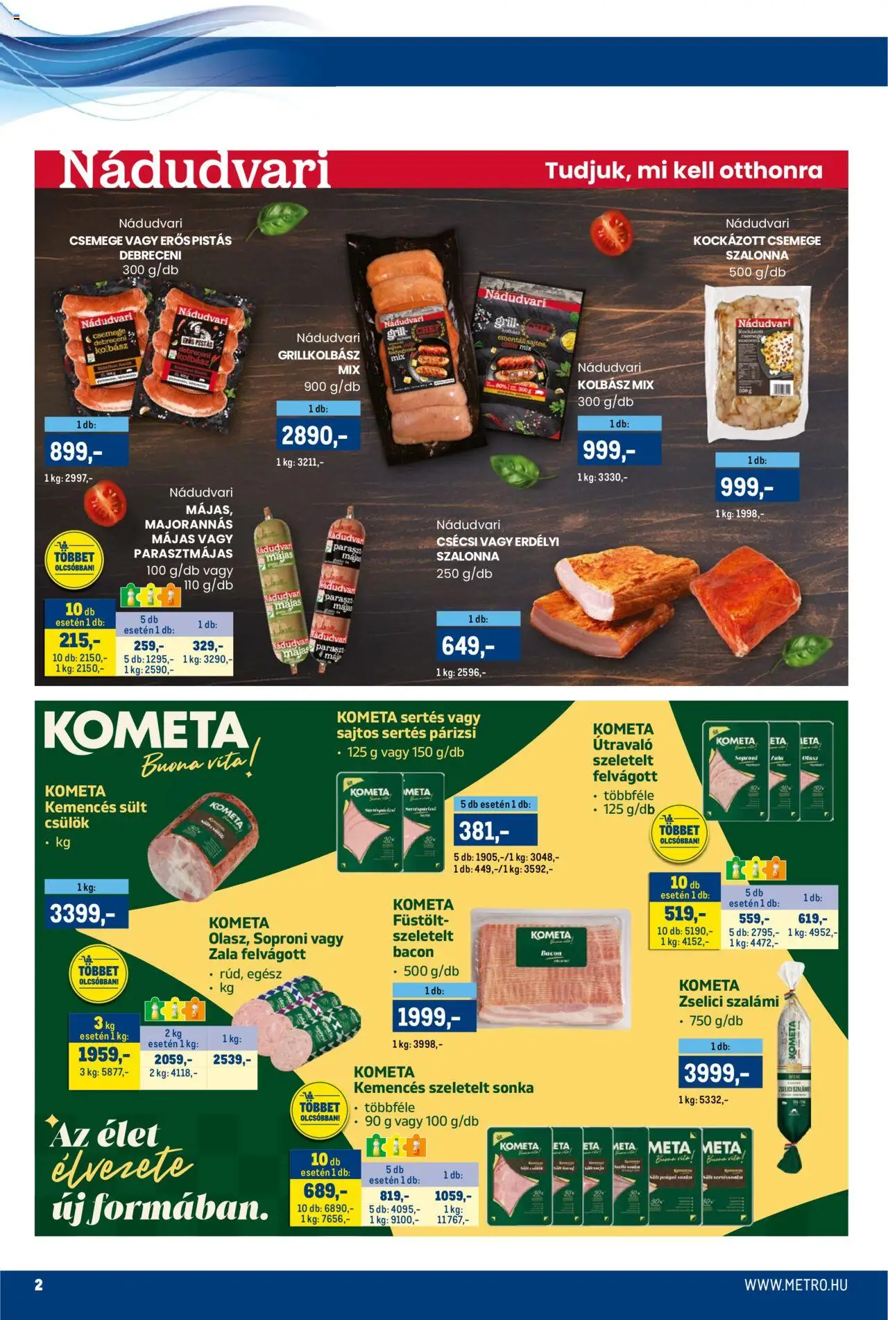 Metro akciós ujság - amely érvényes a következő dátumtól: 15.08.2025 | Oldal: 2 | Termékek: Kolbász, Grill, Bacon, Szalonna