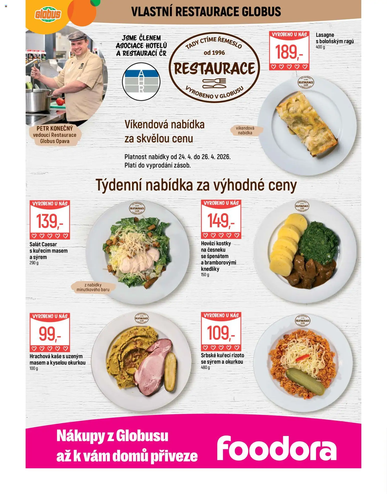 Globus leták - Opava od 22.04.2026 | Strana: 9 | Produkty: Globus, Rizoto, Kaše, Lasagne