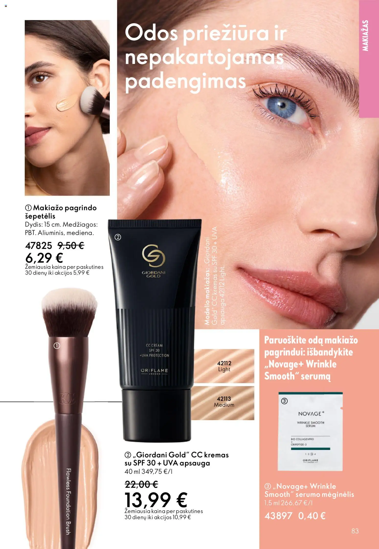 Oriflame akcijos nuo 19.11.2025 | Puslapis: 83 | Prekių: Makiažas, CC kremas, Šepetėlis, Kremas