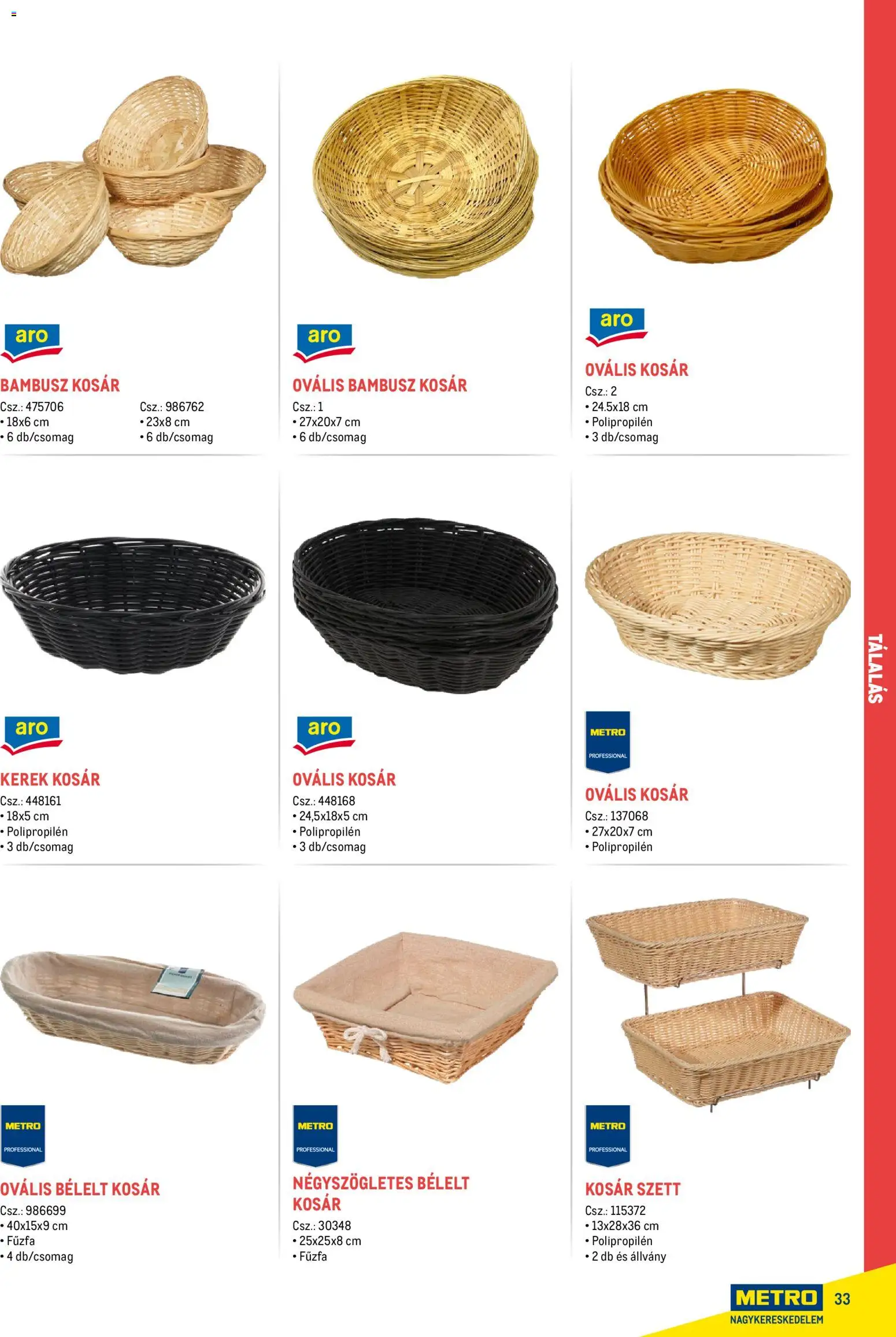 Metro akciós ujság - amely érvényes a következő dátumtól: 18.02.2026 | Oldal: 33 | Termékek: Kosár