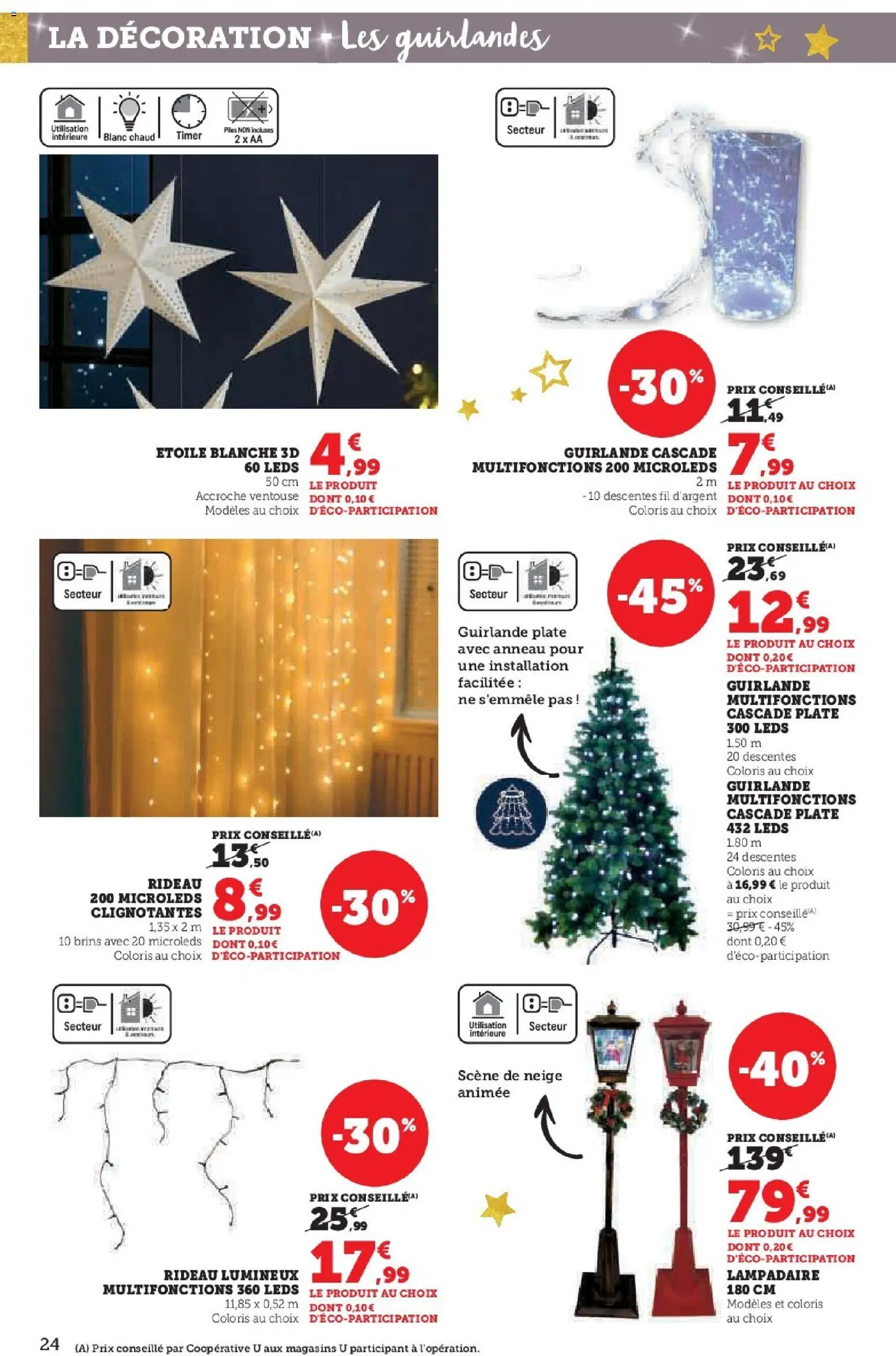 {H1} | Page: 24 | Produits: Lampadaire, Piles, Rideau