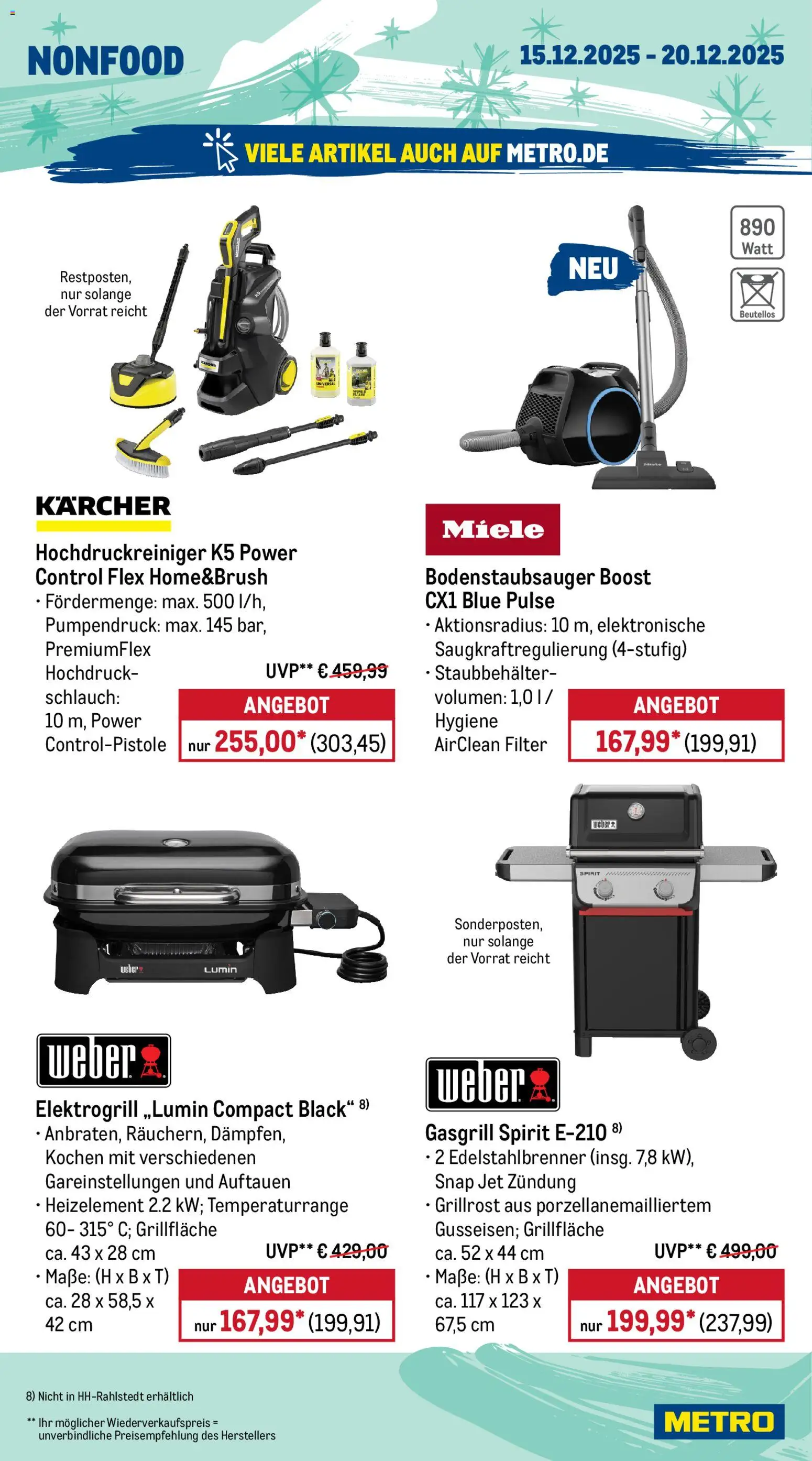 Metro Prospekt 	 – gültig ab 15.12.2025 | Seite: 20 | Produkte: Miele, Hochdruckreiniger