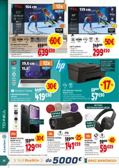 E.leclerc katalog akcije – veljaven od 25.02.2026 | Stran: 34 | Izdelki: Prenosni racunalnik, Racunalnik, Tiskalnik, Tv