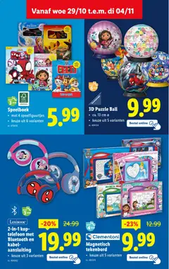 2-in-1 koptelefoon met Bluetooth en kabel-aansluiting, keuze uit 3 varianten - Voorbeeld van een folder van Lidl, geldig van 29.10.2025 | Pagina: 43