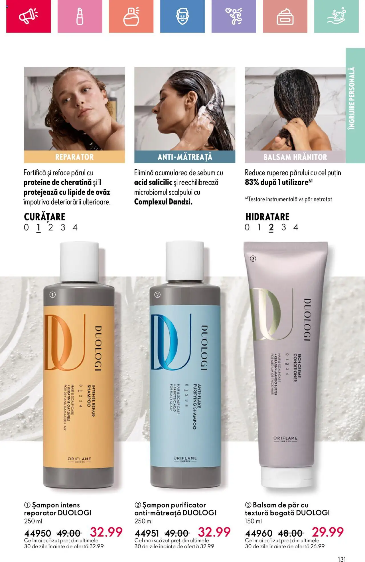 Noul catalog Oriflame – valabil de la 06.07.2025 | Pagină: 131 | Produse: Masaüstü kılıfı, Șampon, Balsam, Mango