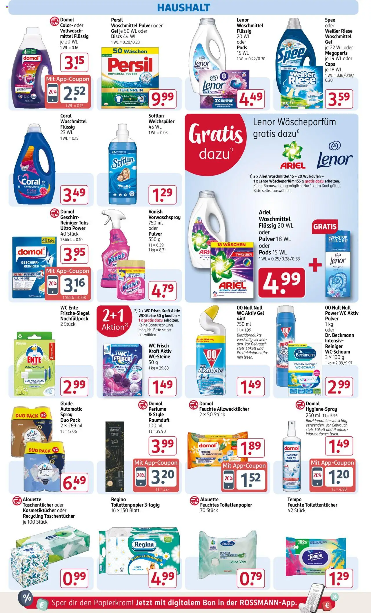 Rossmann Prospekt 	 – gültig ab 15.09.2025 | Seite: 16 | Produkte: Waschmittel, Tempo, Persil, Feuchtes Toilettenpapier