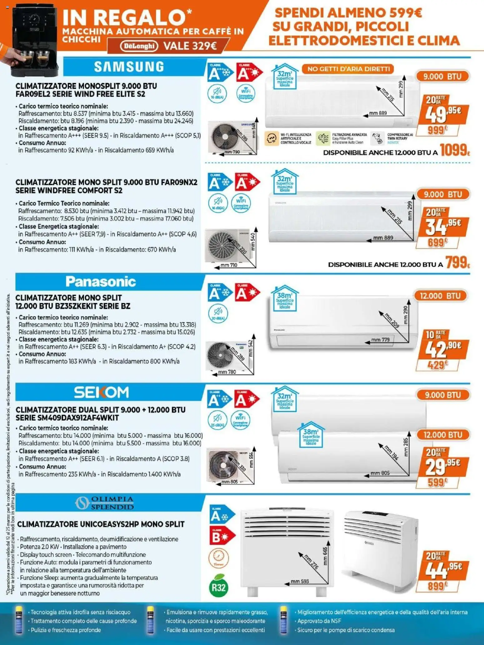 Volantino Expert del 12.03.2026 | Pagina: 12 | Prodotti: Climatizzatore, Caffè, Pavimento, Samsung