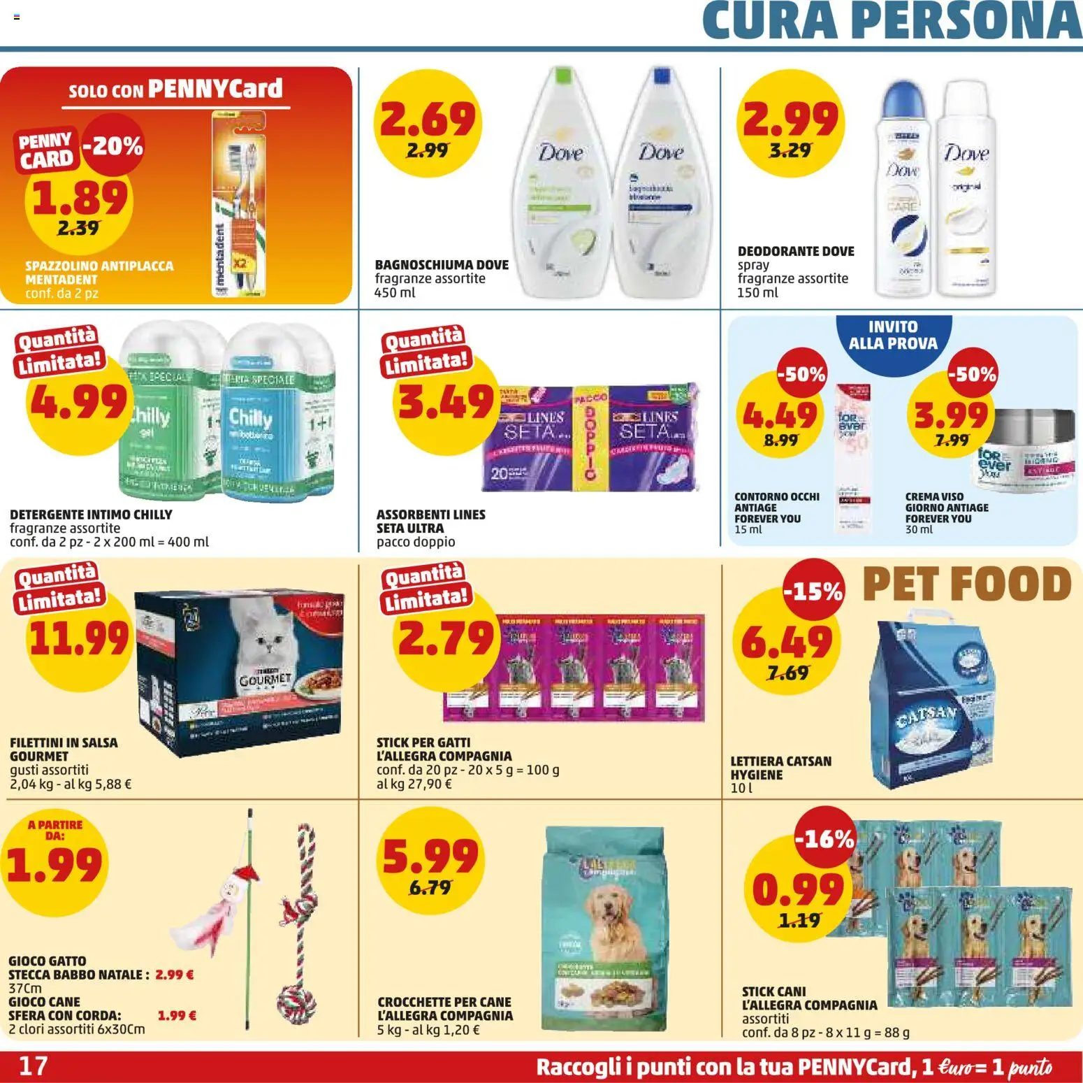 Volantino PENNY del 06.11.2025 | Pagina: 17 | Prodotti: Bagnoschiuma, Deodorante, Crema viso, Intimo