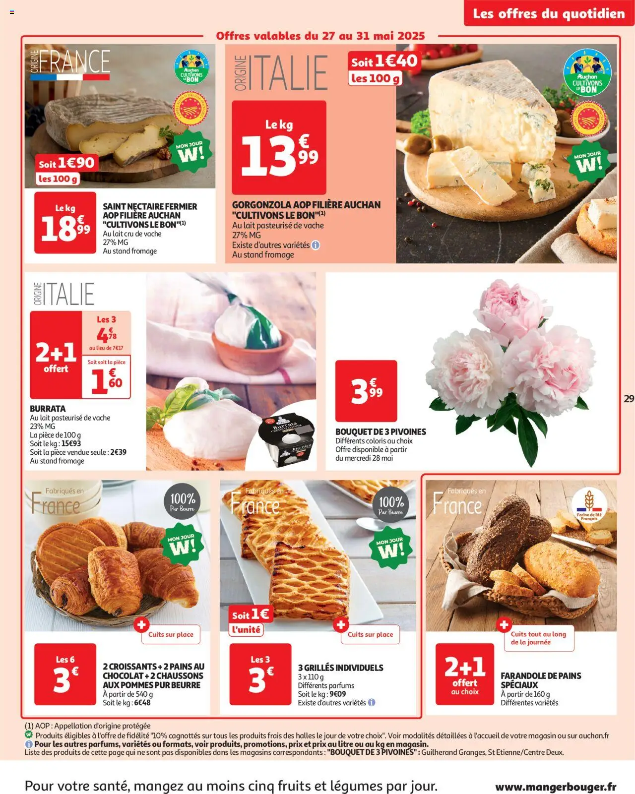  | Page: 29 | Produits: Farine de ble, Farine, Lait, Chaussons