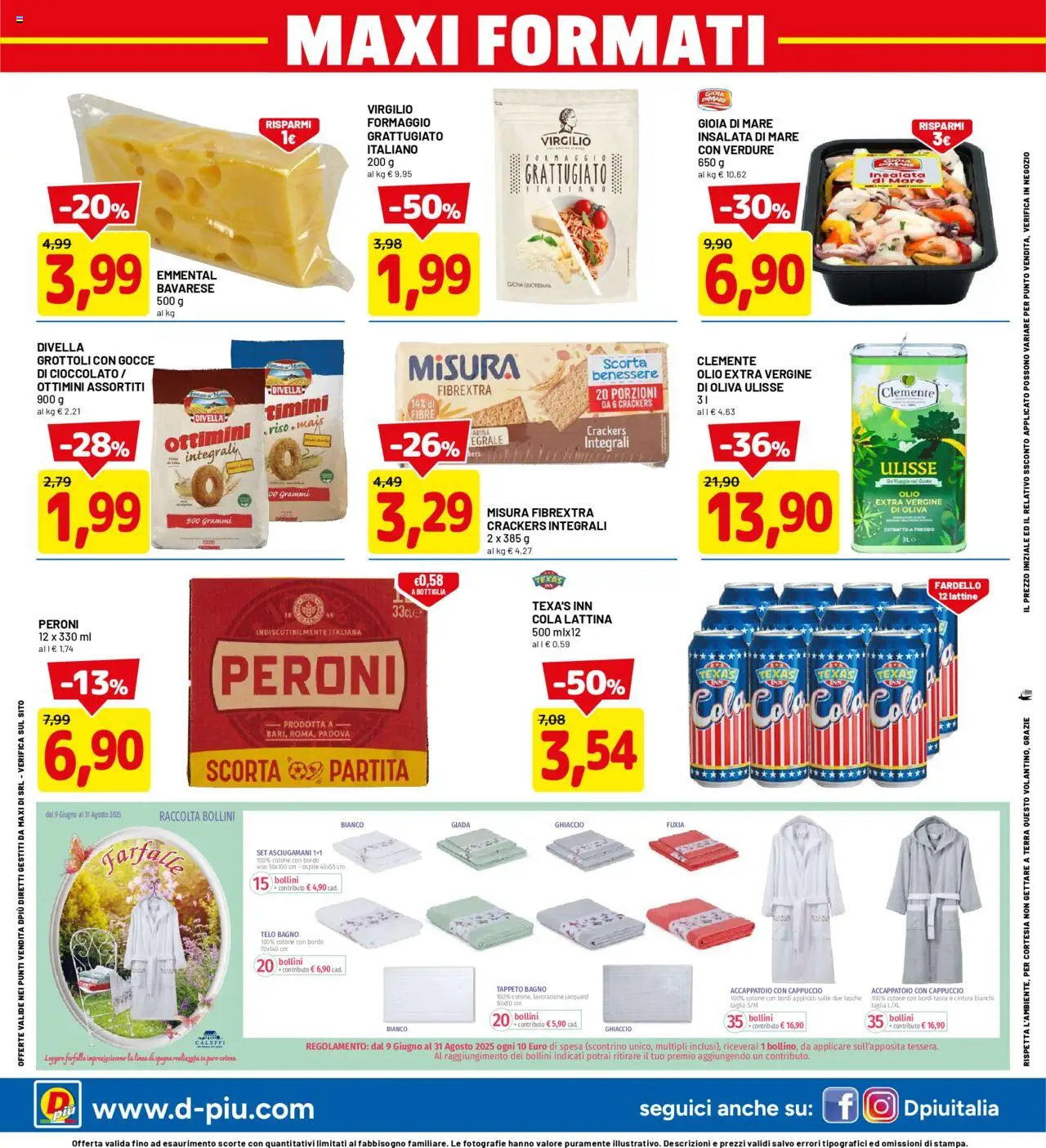 Volantino D Più del 18.08.2025 | Pagina: 20 | Prodotti: Verdure, Cintura, Cappuccio, Bagno