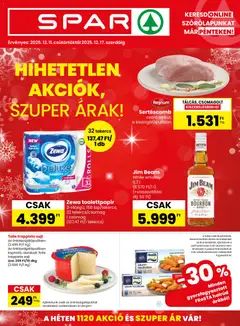 Spar Akciós újság - amely érvényes a következő dátumtól: 11.12.2025
