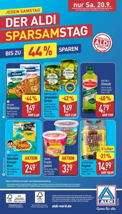 Aldi - ALDI Nord: Wochenangebote – gültig ab 14.09.2025 | Seite: 35 | Produkte: Haribo, Olivenol, Milram, Gurken