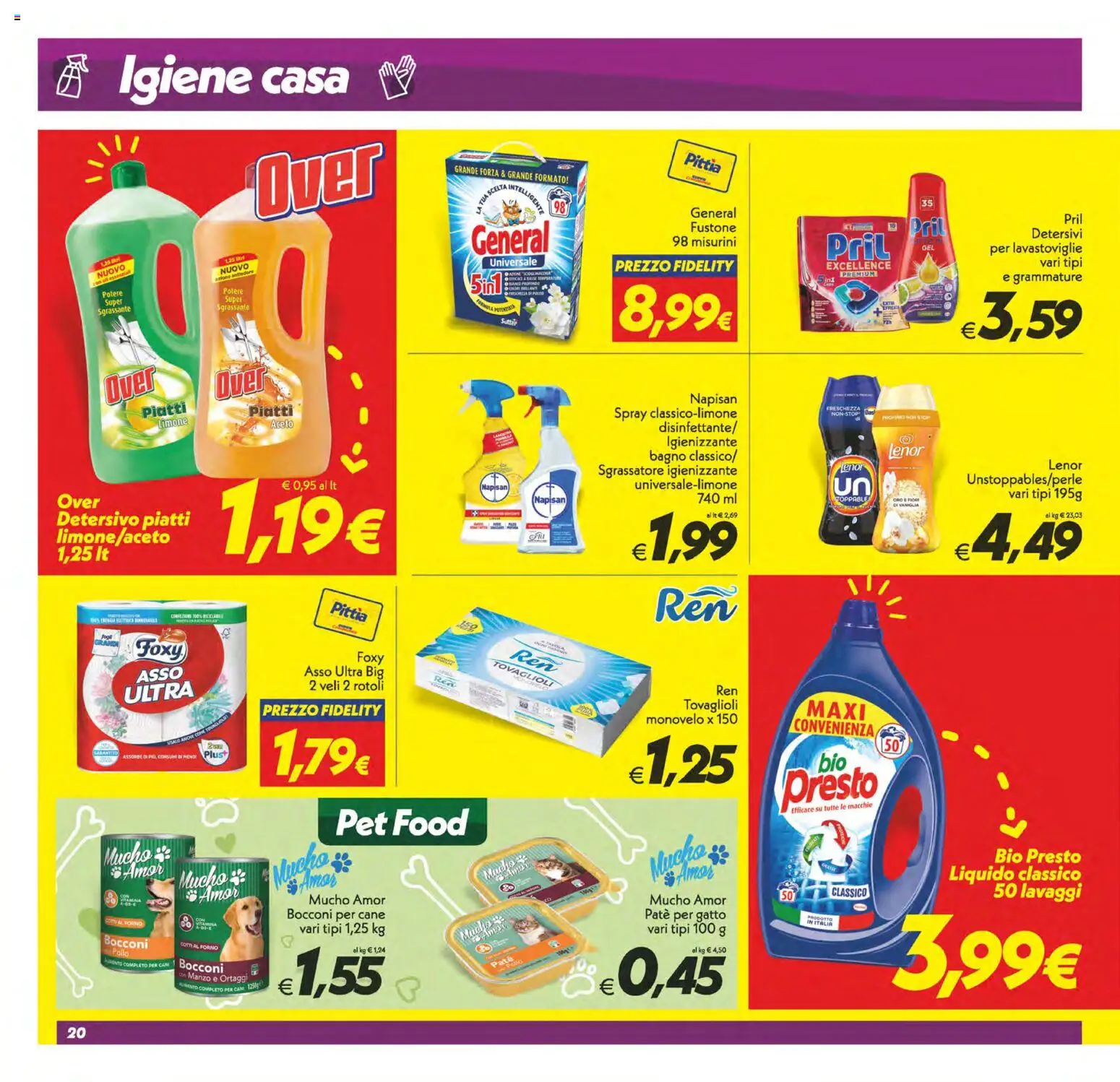 Volantino SuperConveniente del 25.11.2025 | Pagina: 20 | Prodotti: Sgrassatore, Limone, Lavastoviglie, Forno
