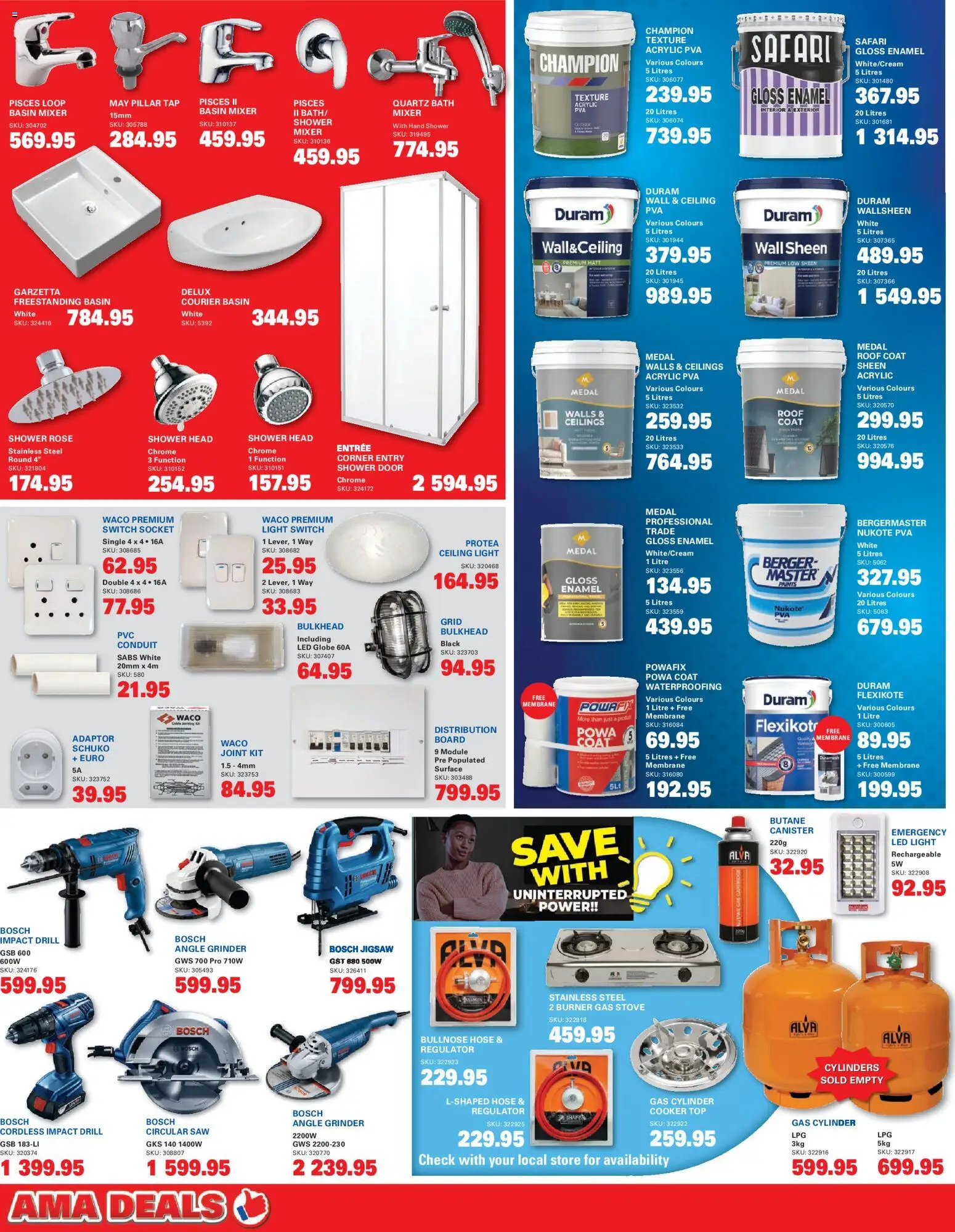 New Cashbuild catalogue – valid from 23.02.2026 | Page: 2 | Products: Coat, Globe, Drill, Shower