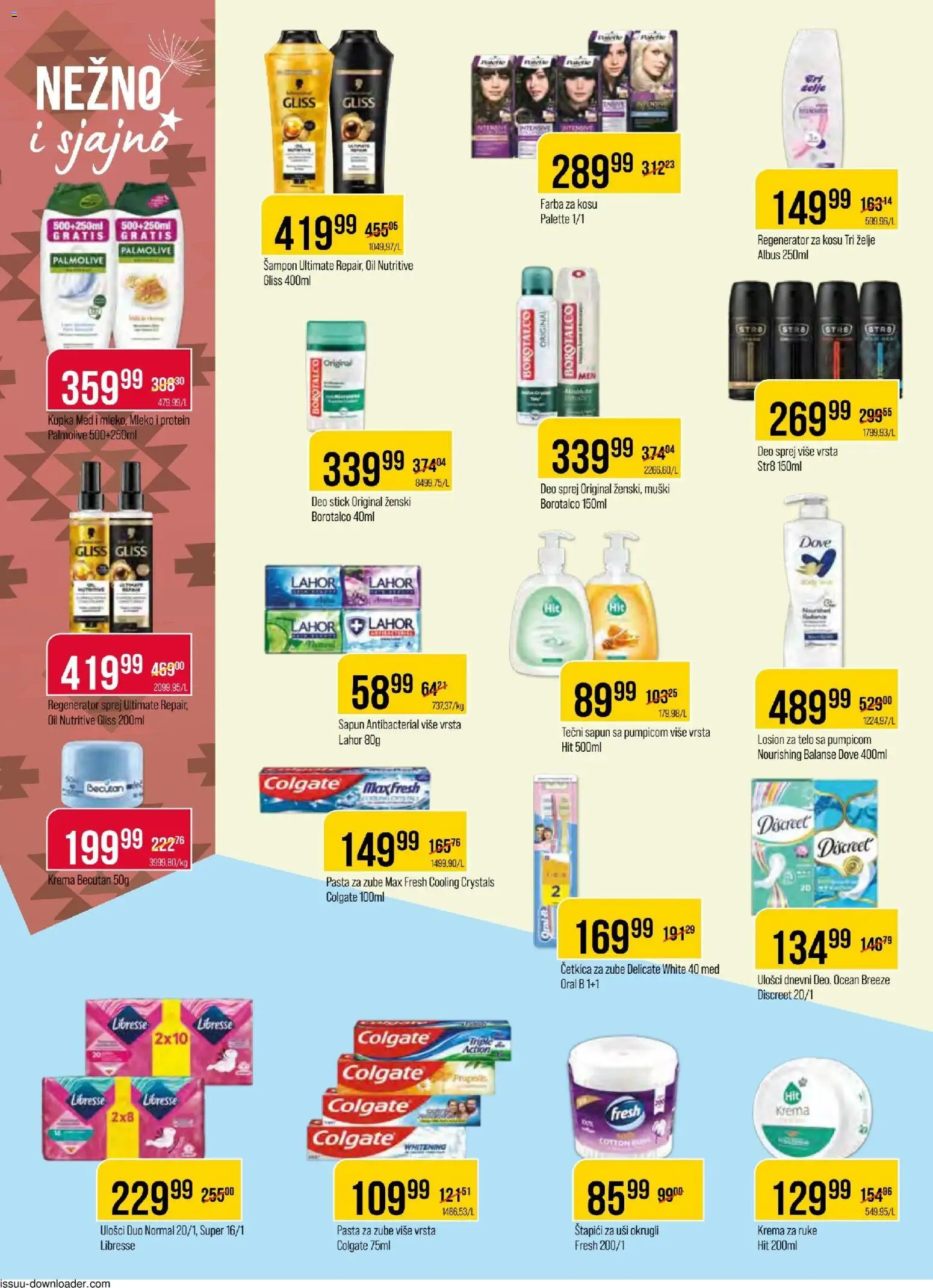 Metalac Proleter katalog - važi od 28.01.2026 | Strana: 10 | Proizvode: Tečni sapun, Colgate, Protein, Šampon