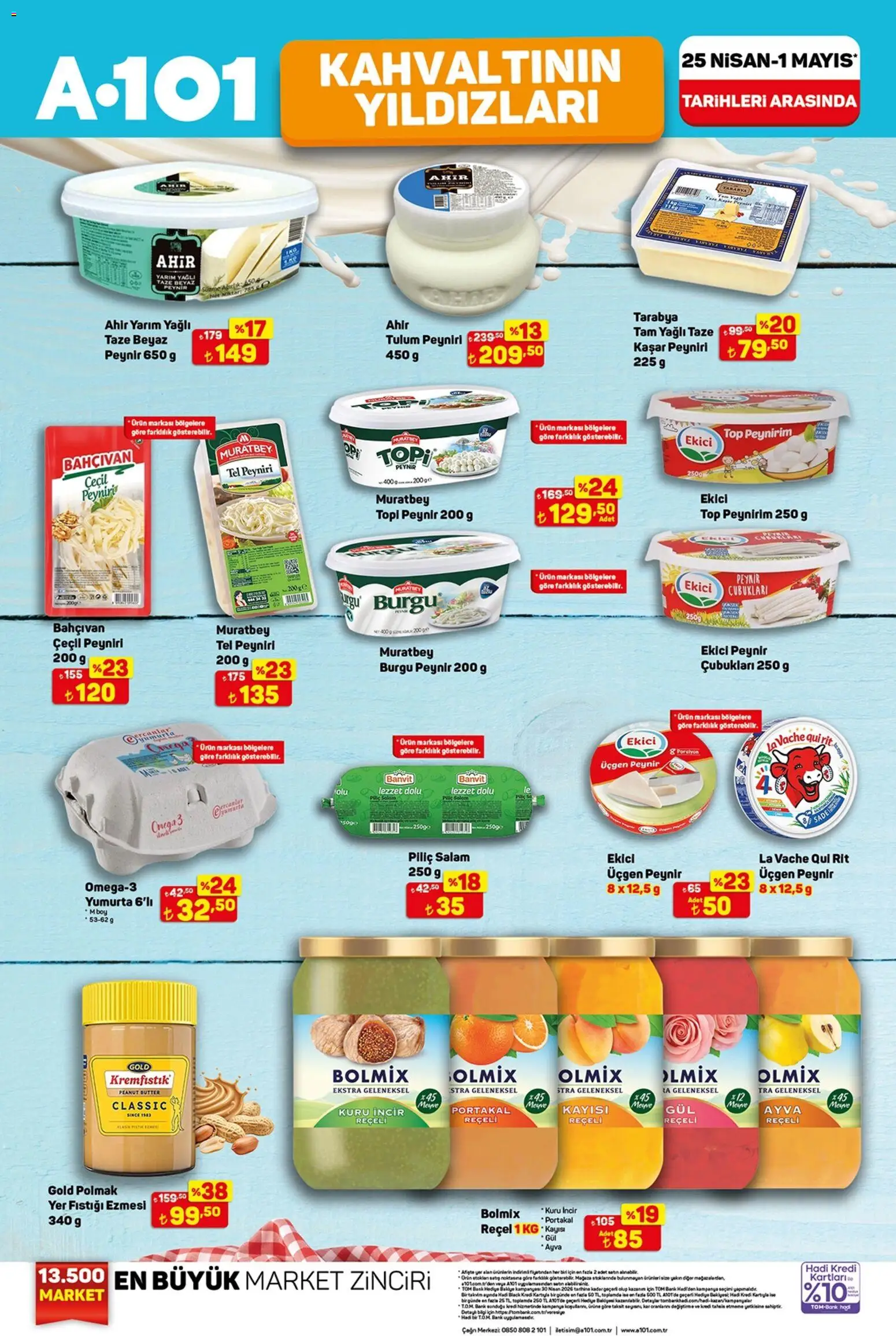 A101 Katalog - 25.04.2026 tarihinden itibaren geçerlidir | Sayfa: 4 | Ürünler: Fıstık, Yumurta, Salam, Piliç