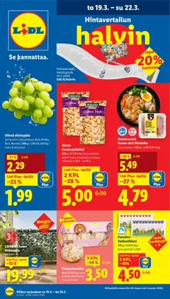 Lidl-mainoslehti voimassa 19.03.2026 alkaen