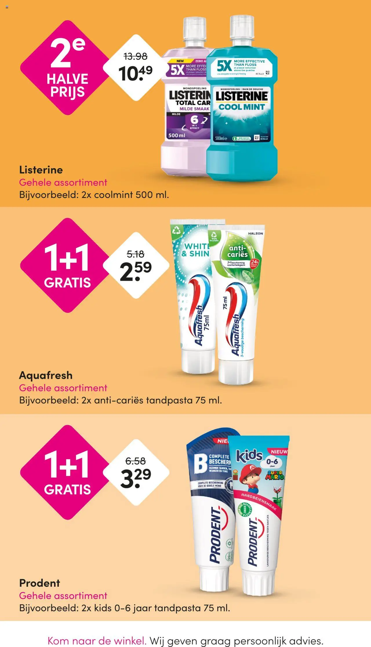  | Pagina: 18 | Producten: Tandpasta, Kom, Mondspoeling