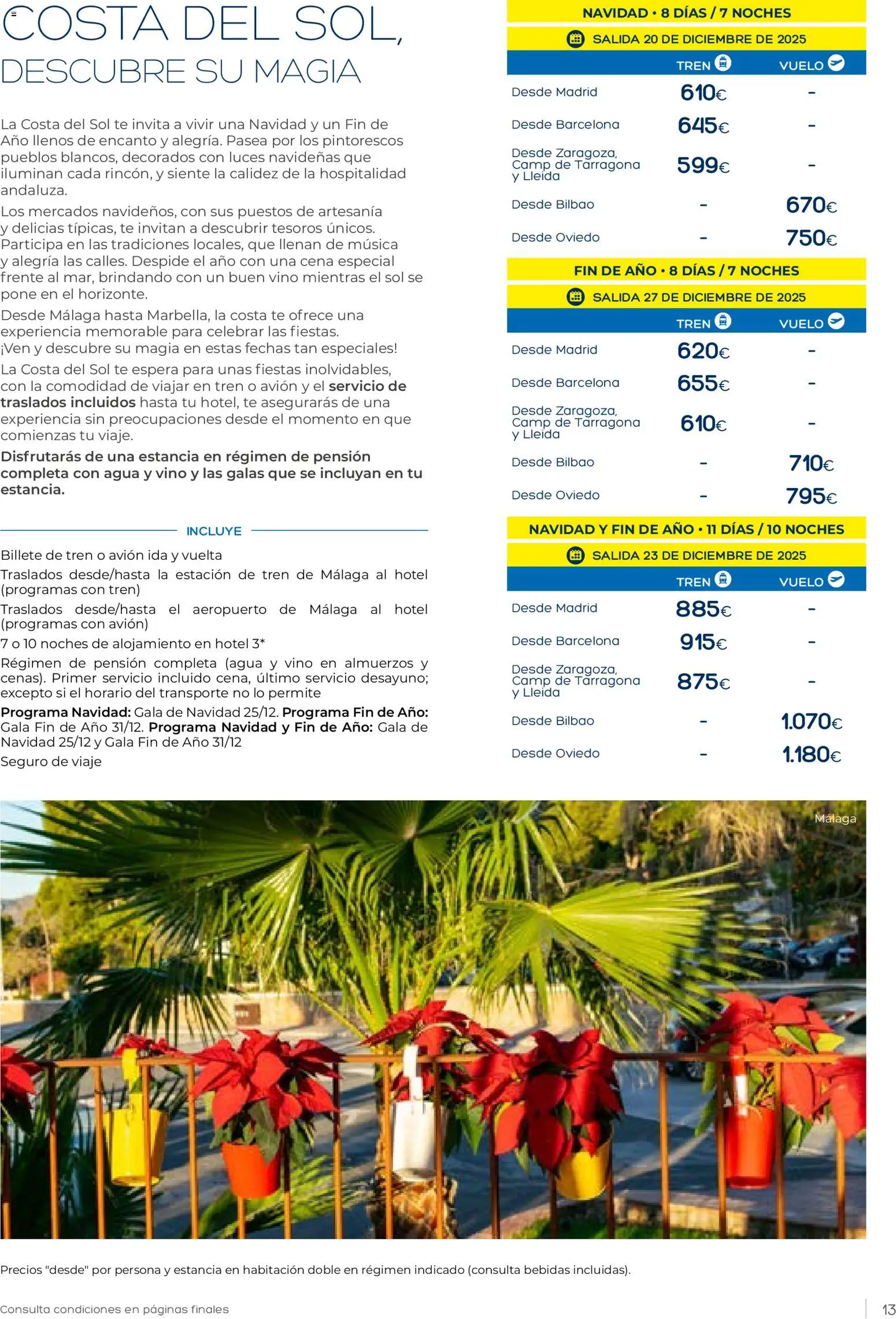 Viajes El Corte Inglés Vacaciones Económicas │ válido desde el 22.10.2025 | Página: 13 | Productos: Vino, Té