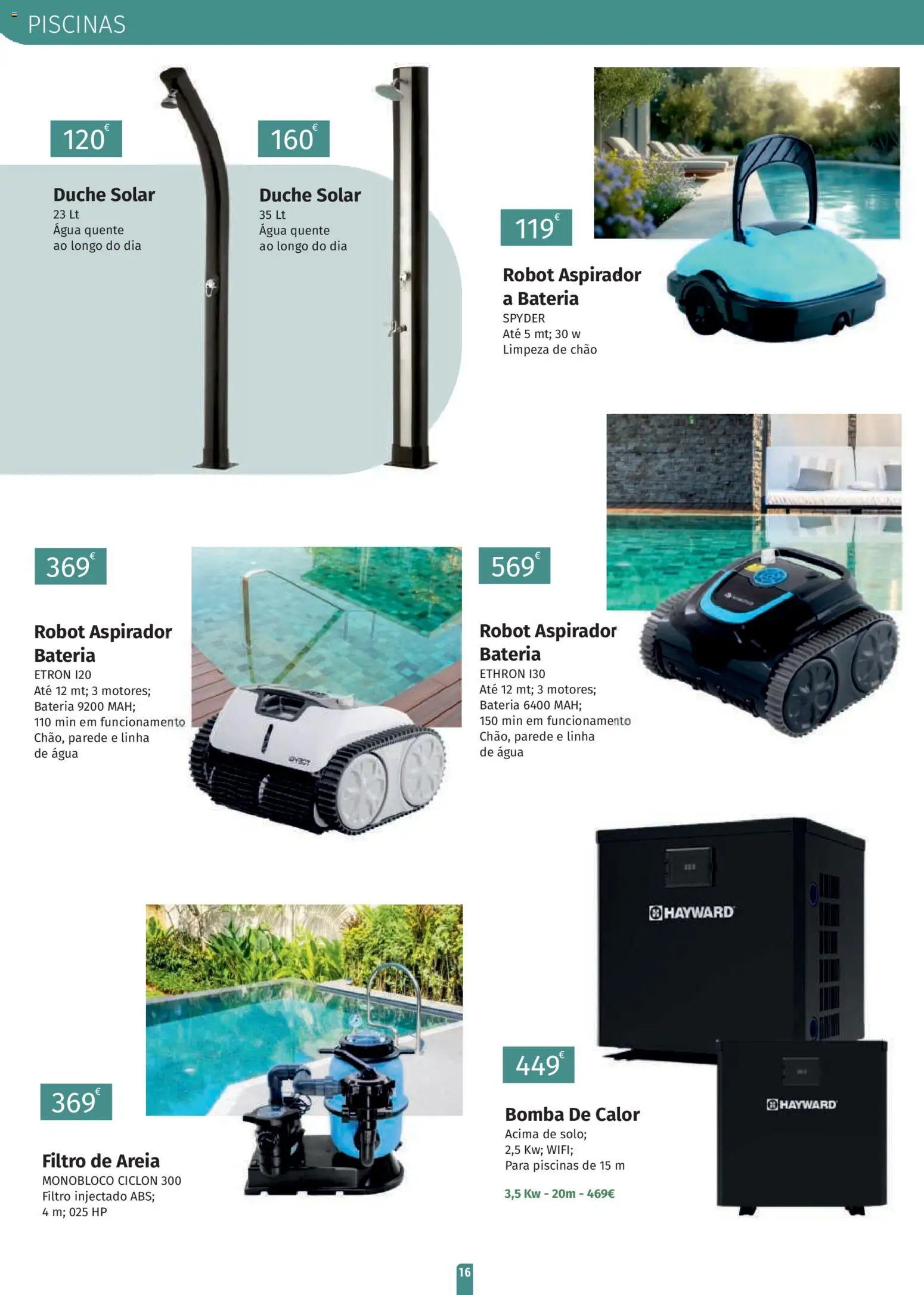 E.Leclerc folheto Jardim Lordelo │ válido de 23.03.2026 | Página: 16 | Produtos: Agua, Areia, Aspirador, Bateria