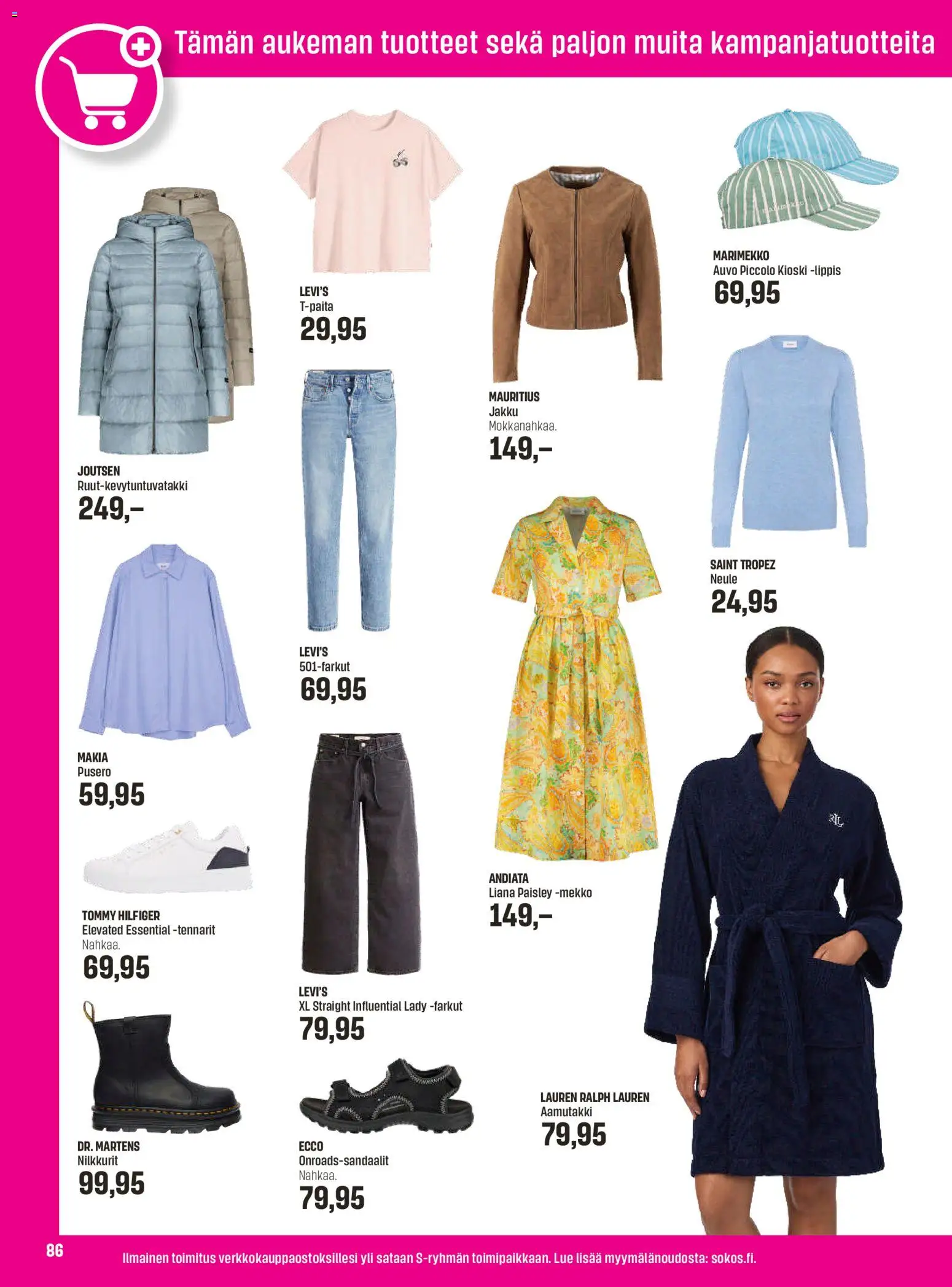 Sokos tarjoukset - Emotion 3plus1 – voimassa 25.03.2026 alkaen | Sivu: 86 | Tuotteet: Jakku, T-paita, Lippis, Farkut