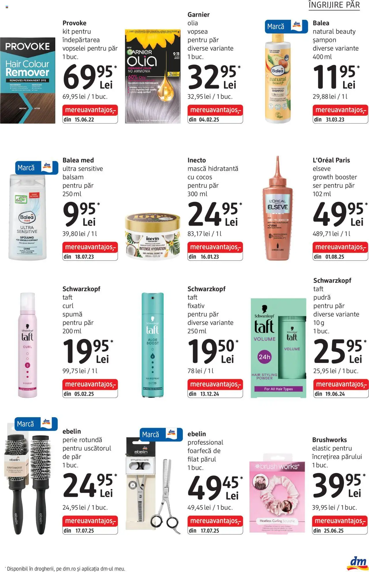 Noul catalog DM drogeriemarkt – valabil de la 02.10.2025 | Pagină: 17 | Produse: Pară, Aloe vera, Pudră, Fixativ pentru păr
