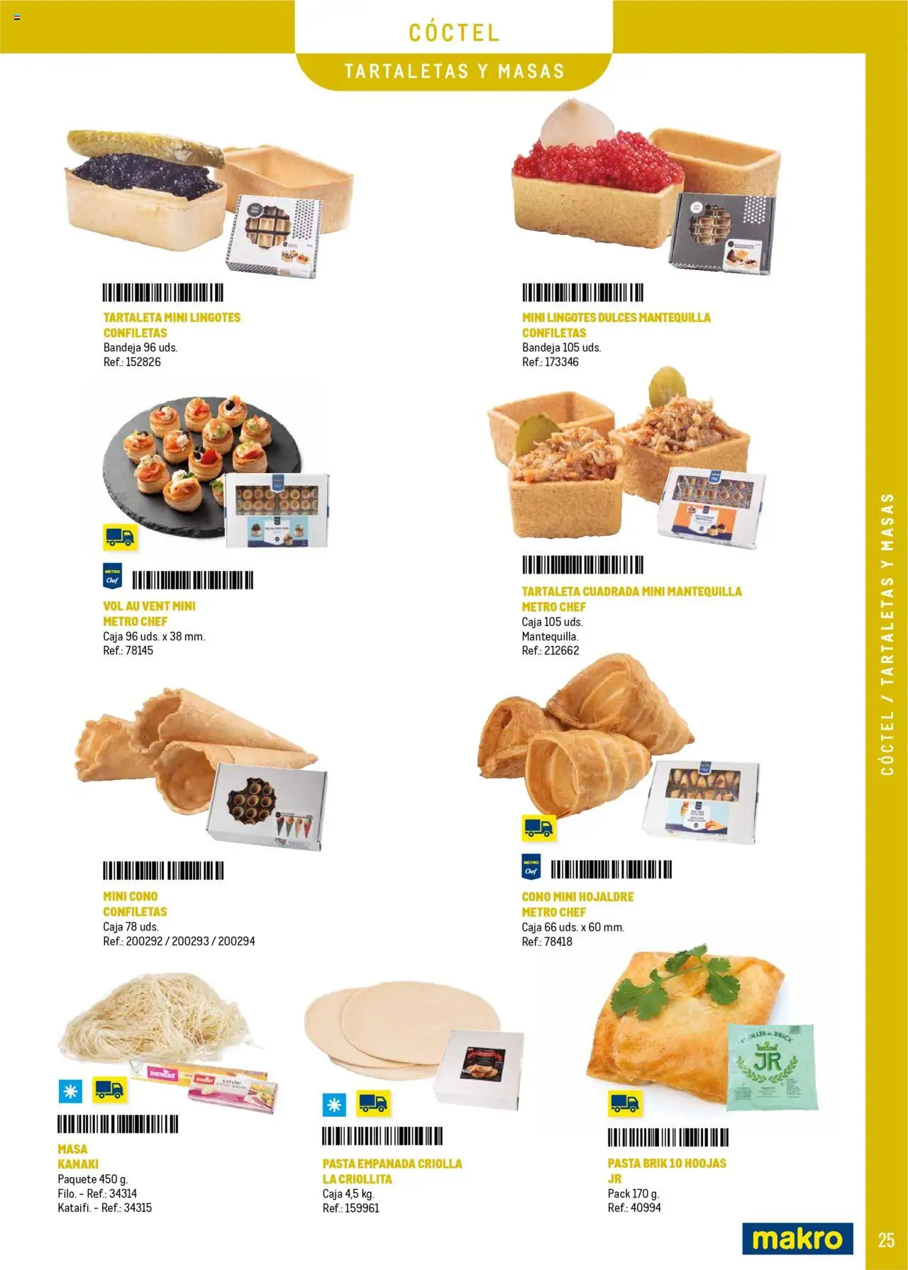 Makro - Catering y Eventos Península │ válido desde el 11.06.2025 | Página: 25 | Productos: Pasta, Συσκευή ροής, Bandeja, Caja
