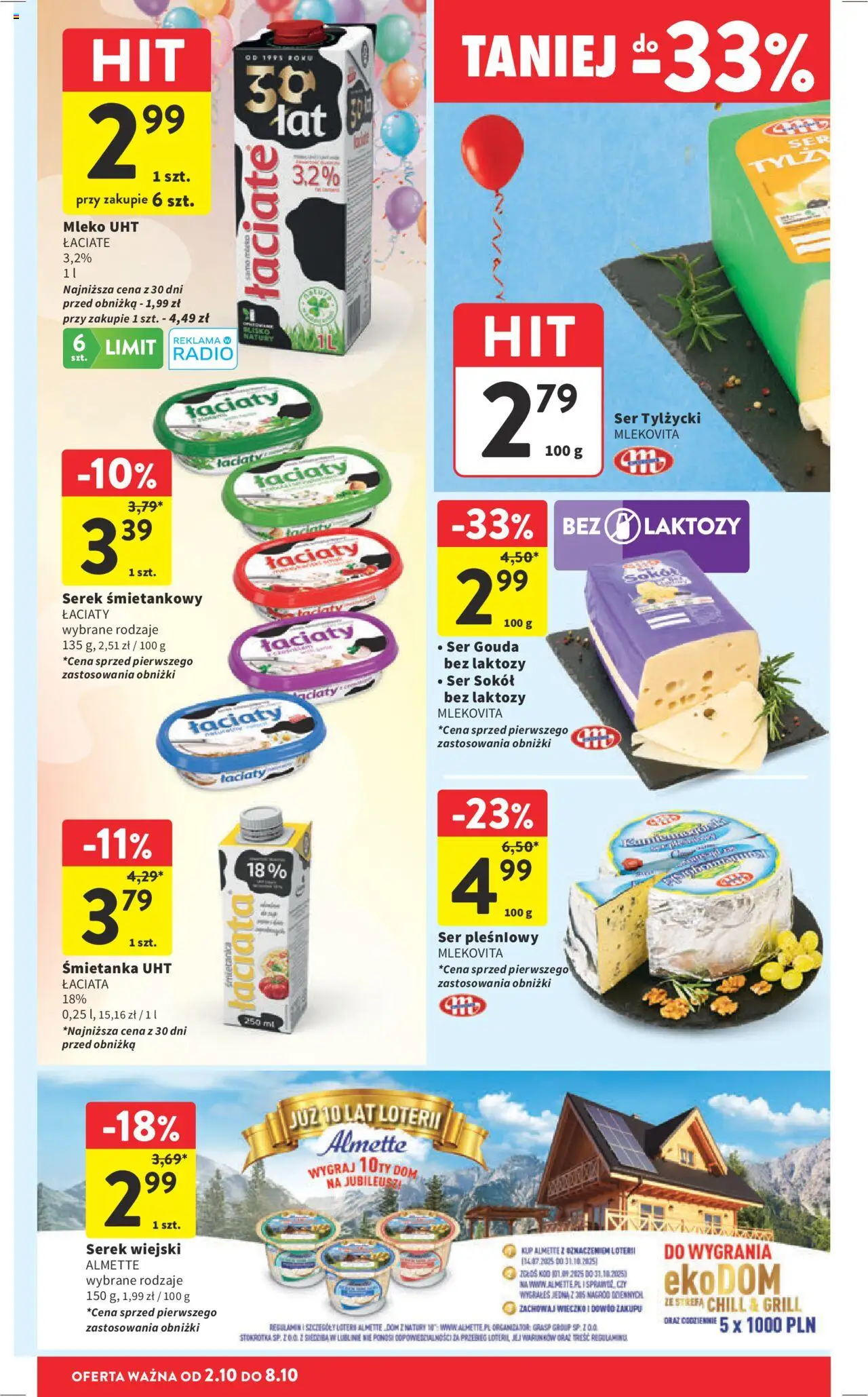 Intermarche Gazetka od 02.10.2025 | Strona: 28 | Produkty: Ser pleśniowy, Serek, Serek wiejski, Ser gouda