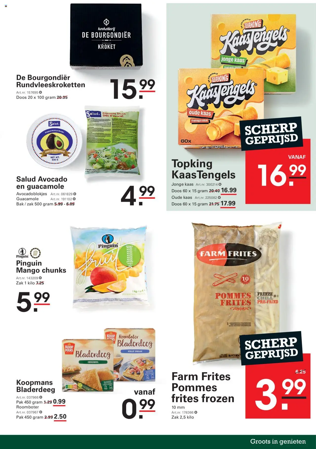  | Pagina: 15 | Producten: Avocado, Kaas, Roomboter, Zak