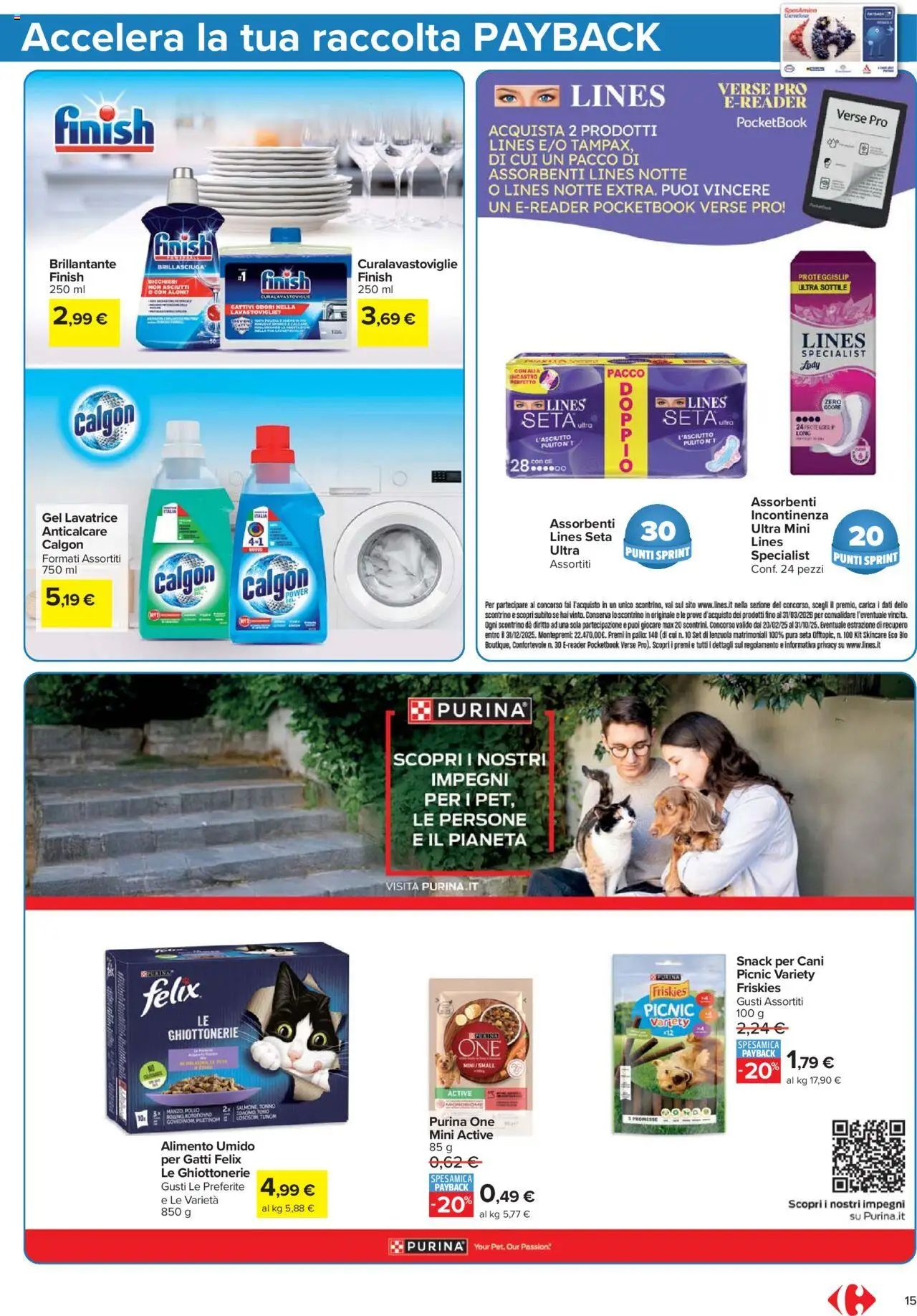 Volantino Carrefour del 07.08.2025 | Pagina: 15 | Prodotti: Anticalcare, Lavatrice, Tonno, Lenzuola