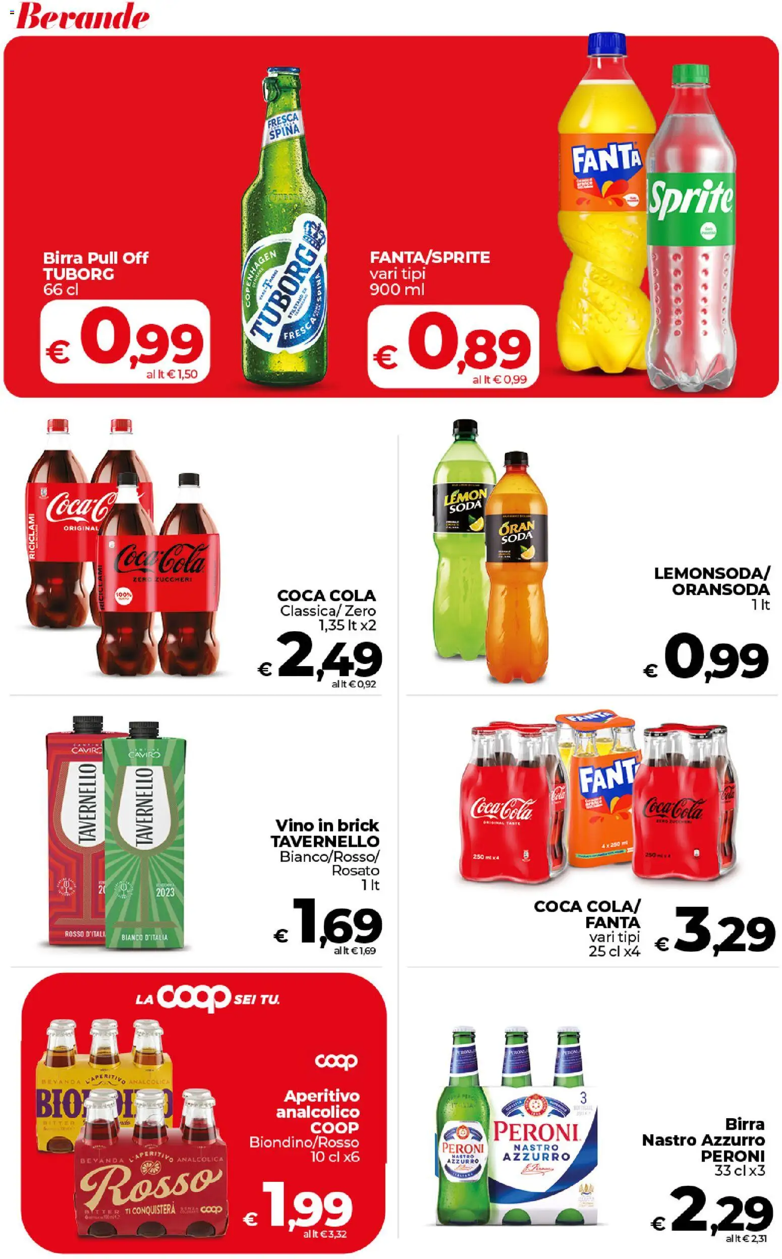 Volantino COOP del 27.01.2026 | Pagina: 37 | Prodotti: Birra, Vino, Coca Cola, Aperitivo