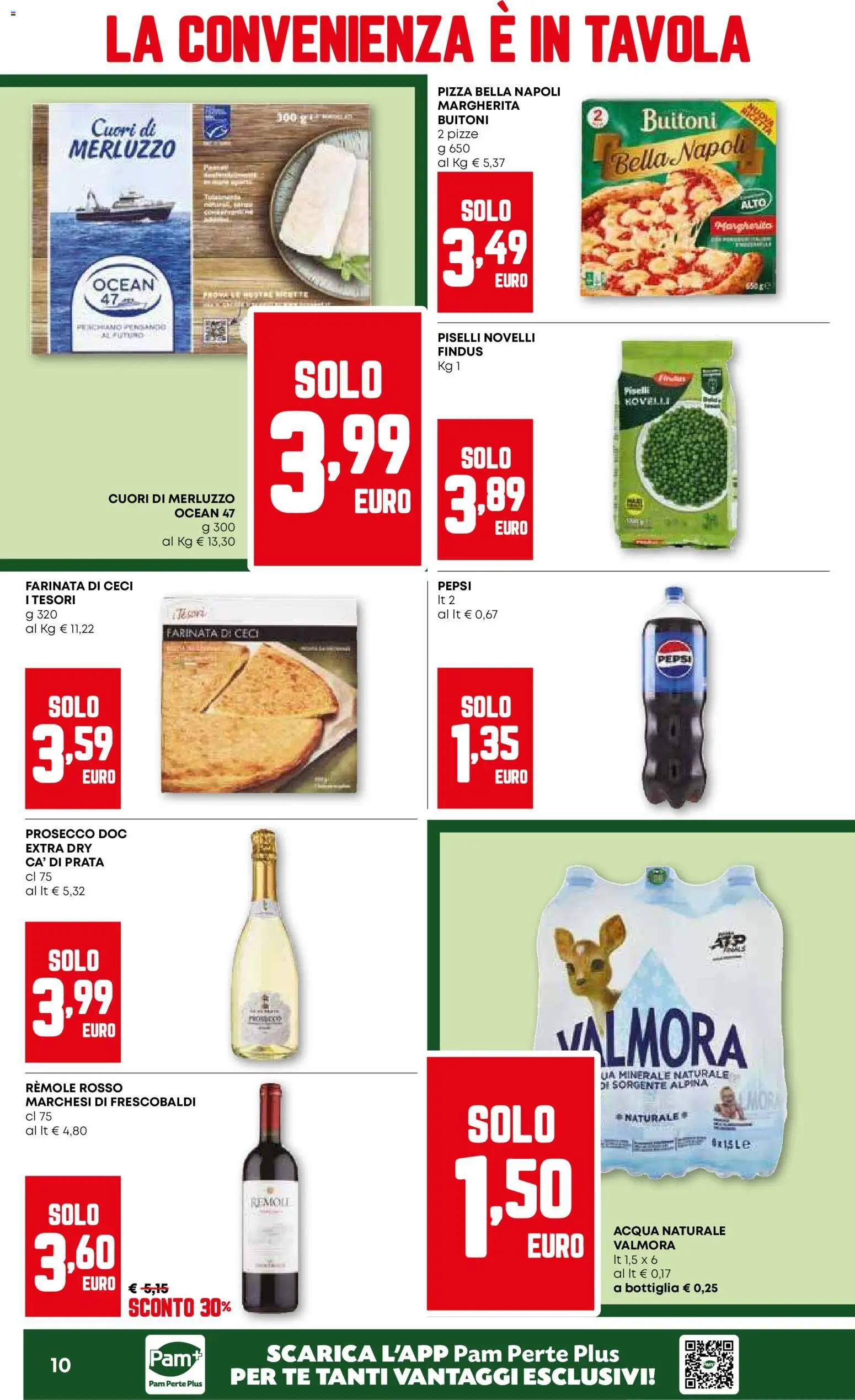 Volantino PAM del 15.01.2026 | Pagina: 10 | Prodotti: Tè, Ceci, Piselli, Bottiglia