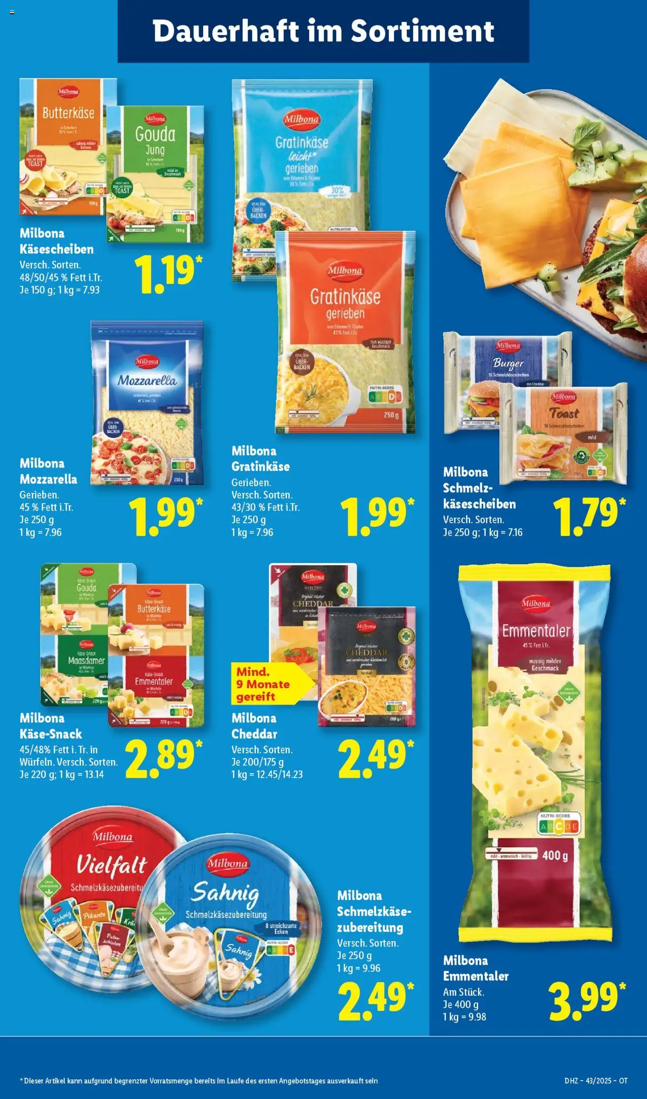 Lidl Prospekt Bernsdorf – gültig ab 20.10.2025 | Seite: 13 | Produkte: Toast, Mozzarella, Gouda, Schinken