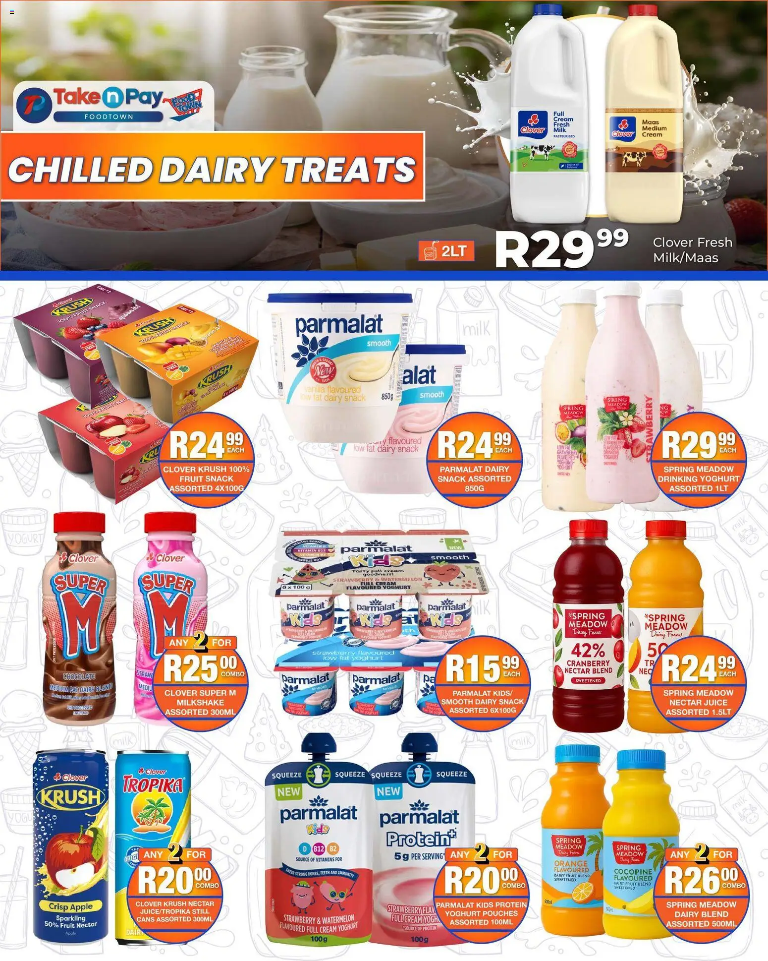 New Take n Pay catalogue – valid from 09.03.2026 | Page: 20 | Products: Detergente líquido, Yogurt, Chocolate, Fruit