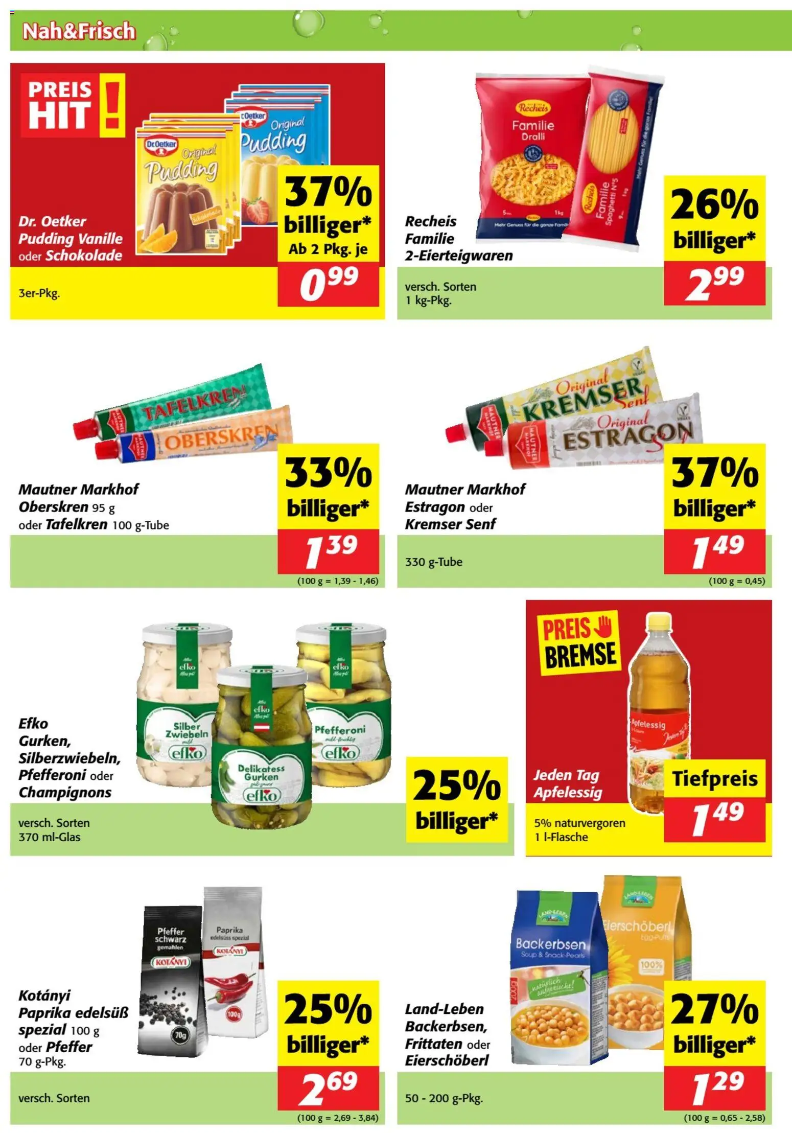 Nah und Frisch Flugblatt gültig ab 11.02.2026 | Seite: 8 | Produkte: Gurken, Zwiebeln, Pfeffer, Hajdina liszt