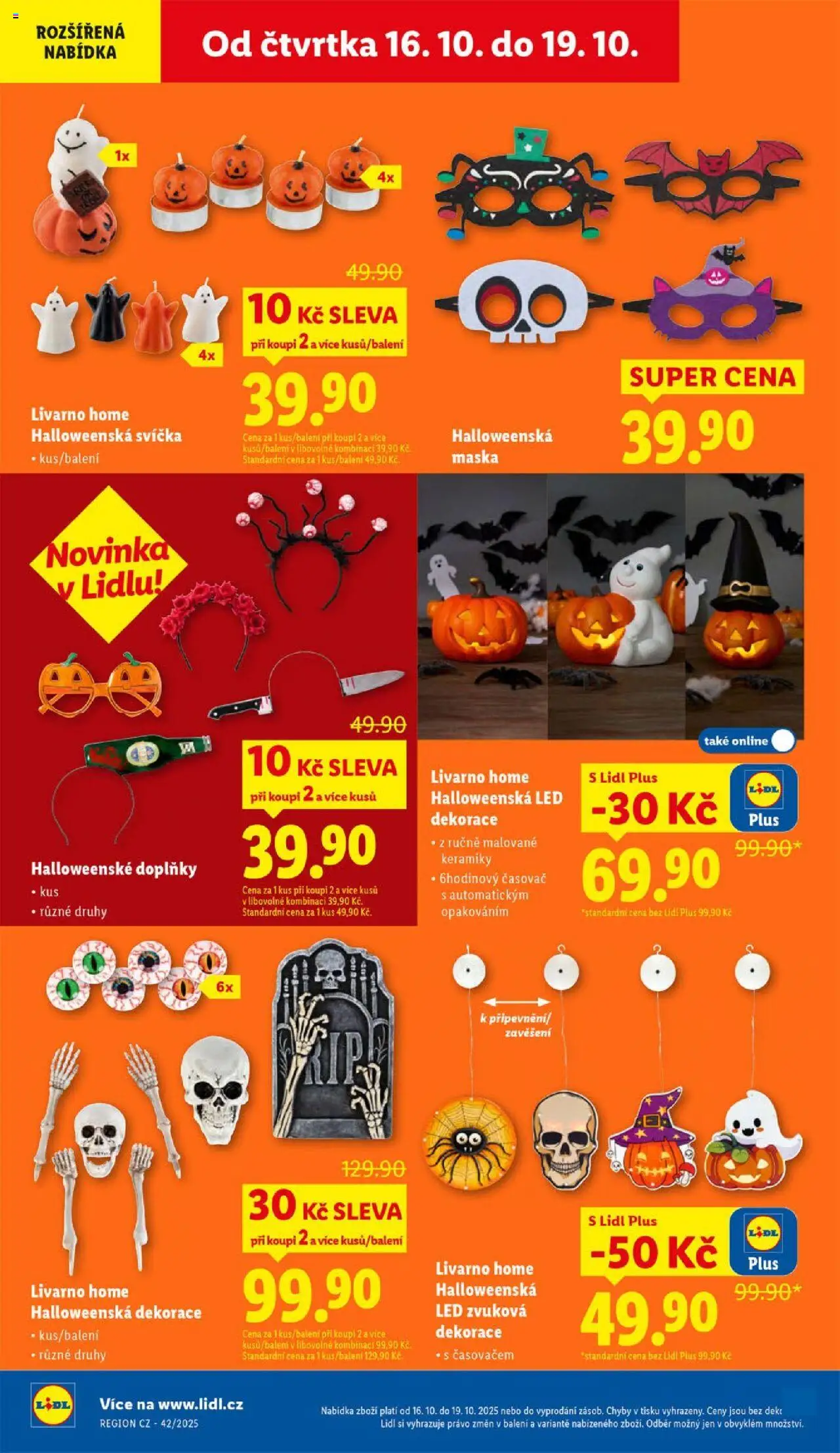 Lidl leták od 16.10.2025 | Strana: 39 | Produkty: Svíčka, Časovač, LED, Dekorace