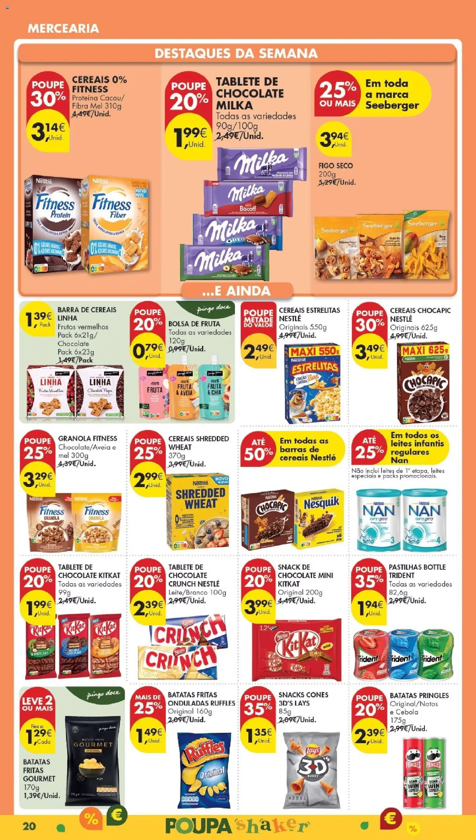 Pingo Doce Poupe Esta Semana Madeira │ válido de 17.02.2026 | Página: 20 | Produtos: Cebola, Chocolate, Mel, Batatas fritas