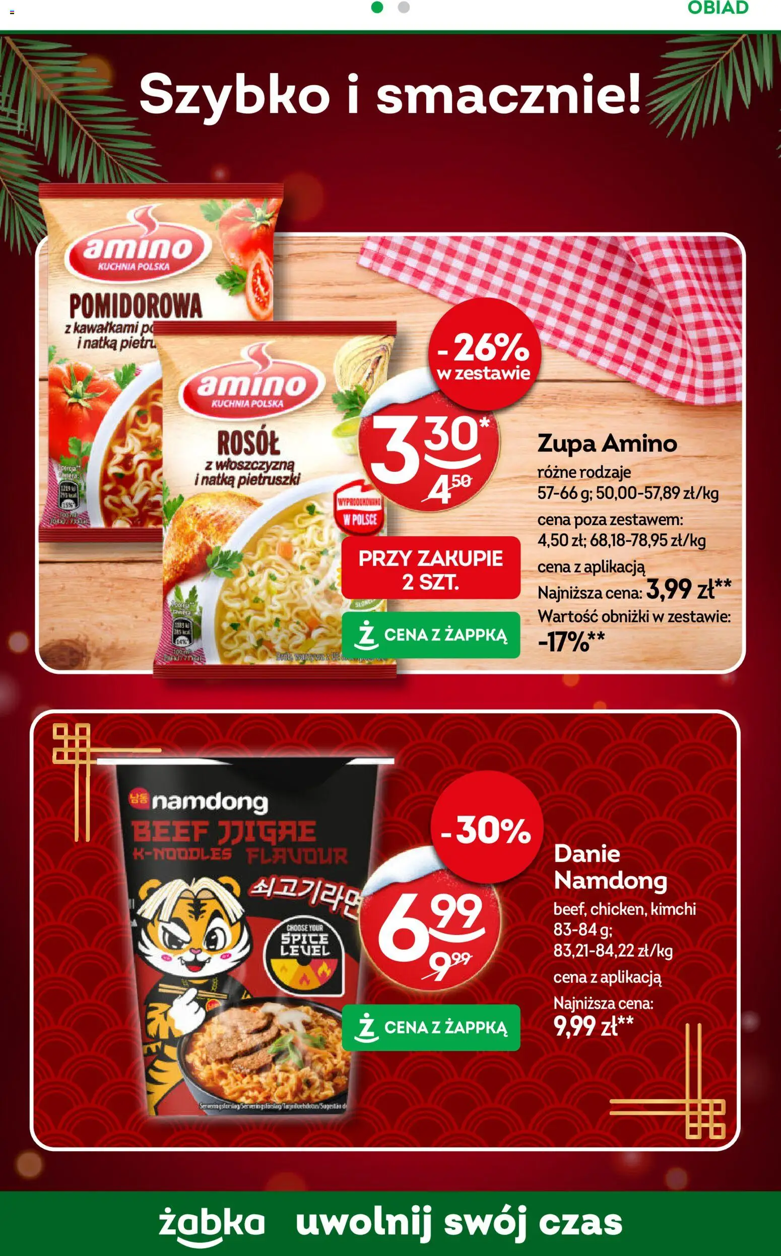 Żabka Gazetka od 17.12.2025 | Strona: 60 | Produkty: Kimchi, Zupa
