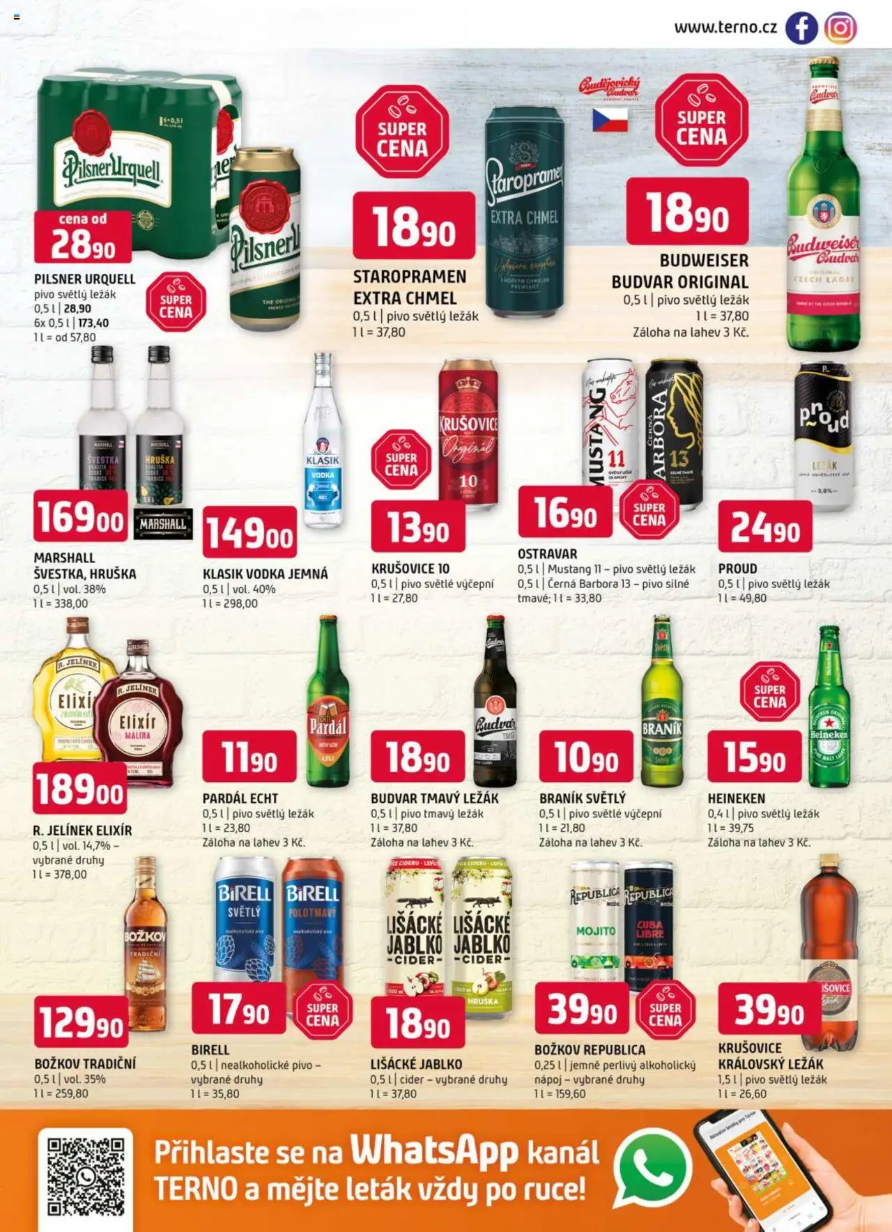 Terno leták od 10.09.2025 | Strana: 13 | Produkty: Vodka, Nealkoholické pivo, Republica, Božkov