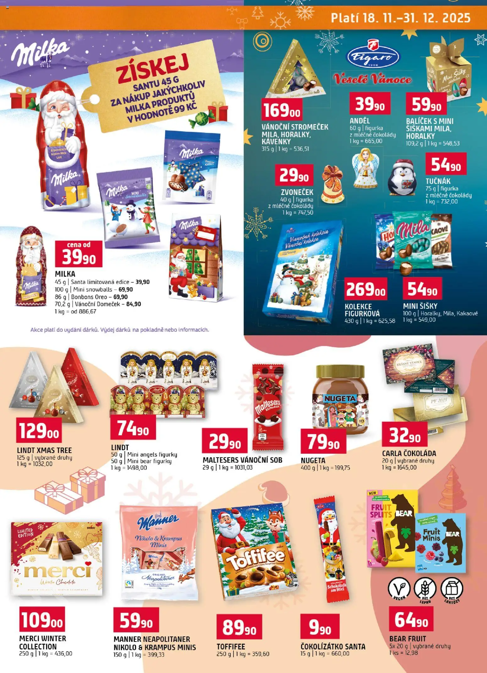 Terno leták - Vánoční speciál od 18.11.2025 | Strana: 9 | Produkty: Čokoláda, Horalky, Nugeta, Oreo