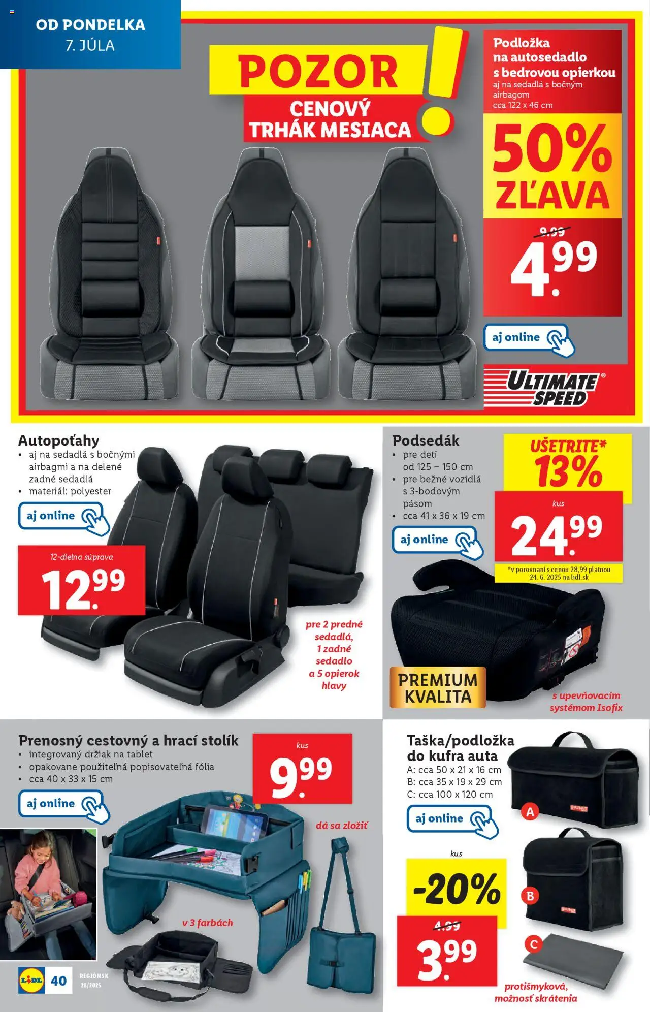 Lidl leták │ platný od 07.07.2025 | Strana: 44 | Produkty: Tablet, Stolík