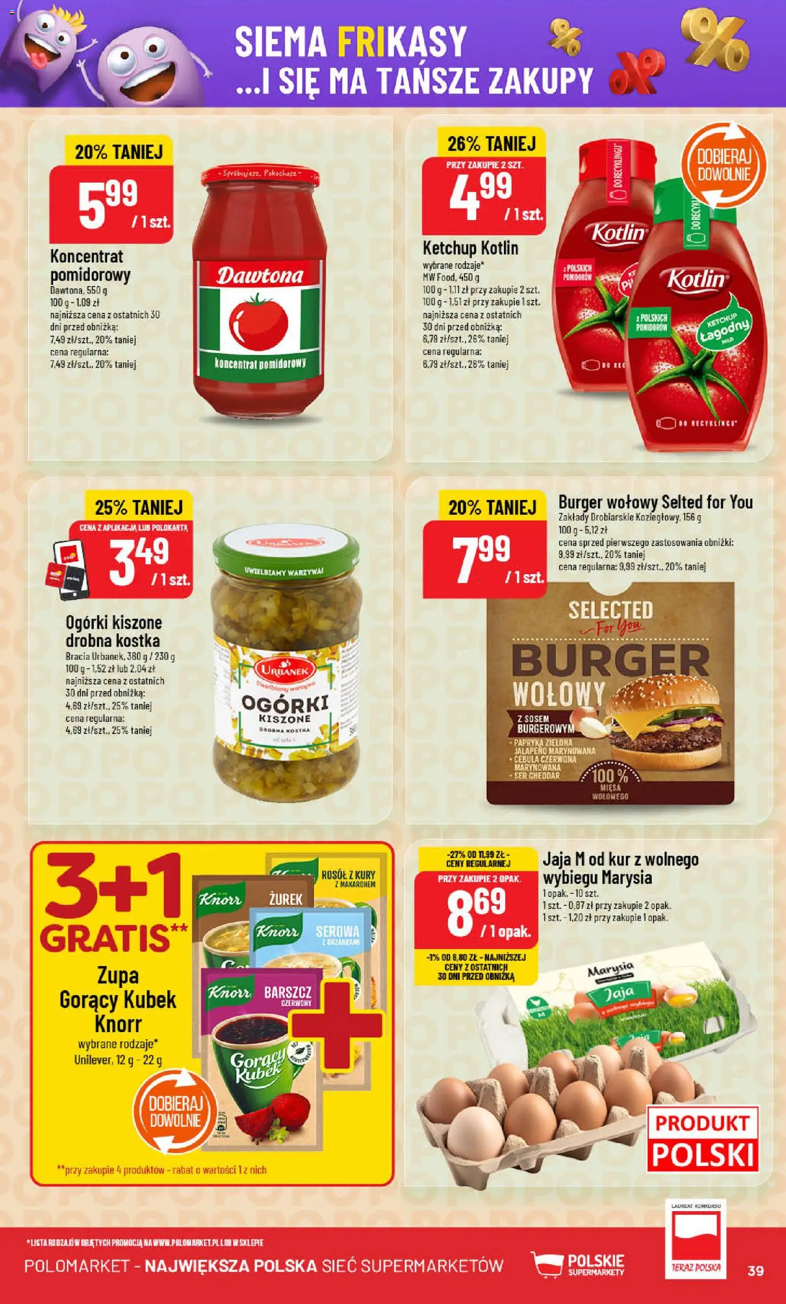 POLOmarket Gazetka od 05.11.2025 | Strona: 39 | Produkty: Barszcz, Zurek, Papryka, Cheddar