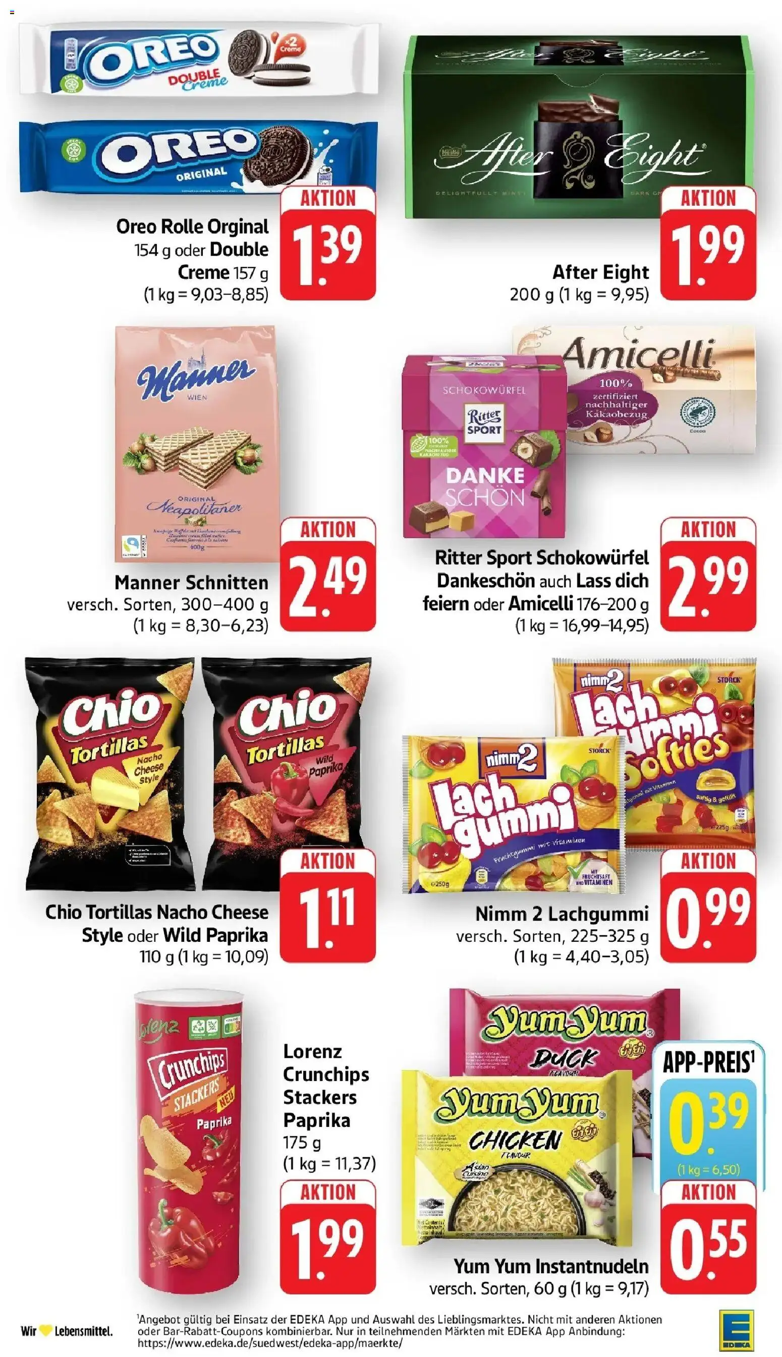Edeka prospekt Weinstadt-Großheppach	 – gültig ab 15.03.2026 | Seite: 30 | Produkte: Creme, Lorenz crunchips, Chips, Fruchtsaft