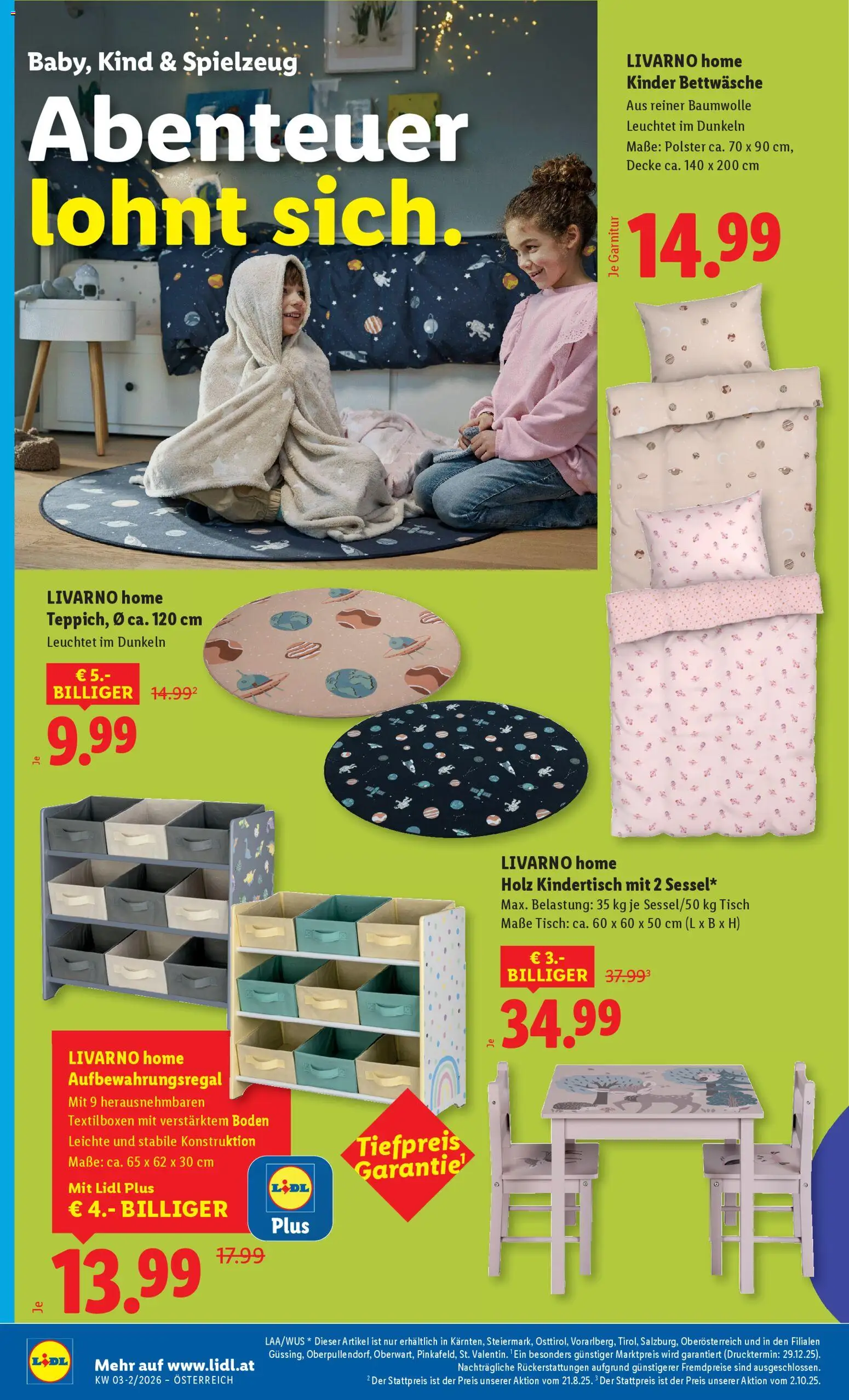 Lidl Altenmarkt im Pongau, St. Johann im Pongau, Zell am See gültig ab 15.01.2026 | Seite: 24 | Produkte: Decke, Tisch