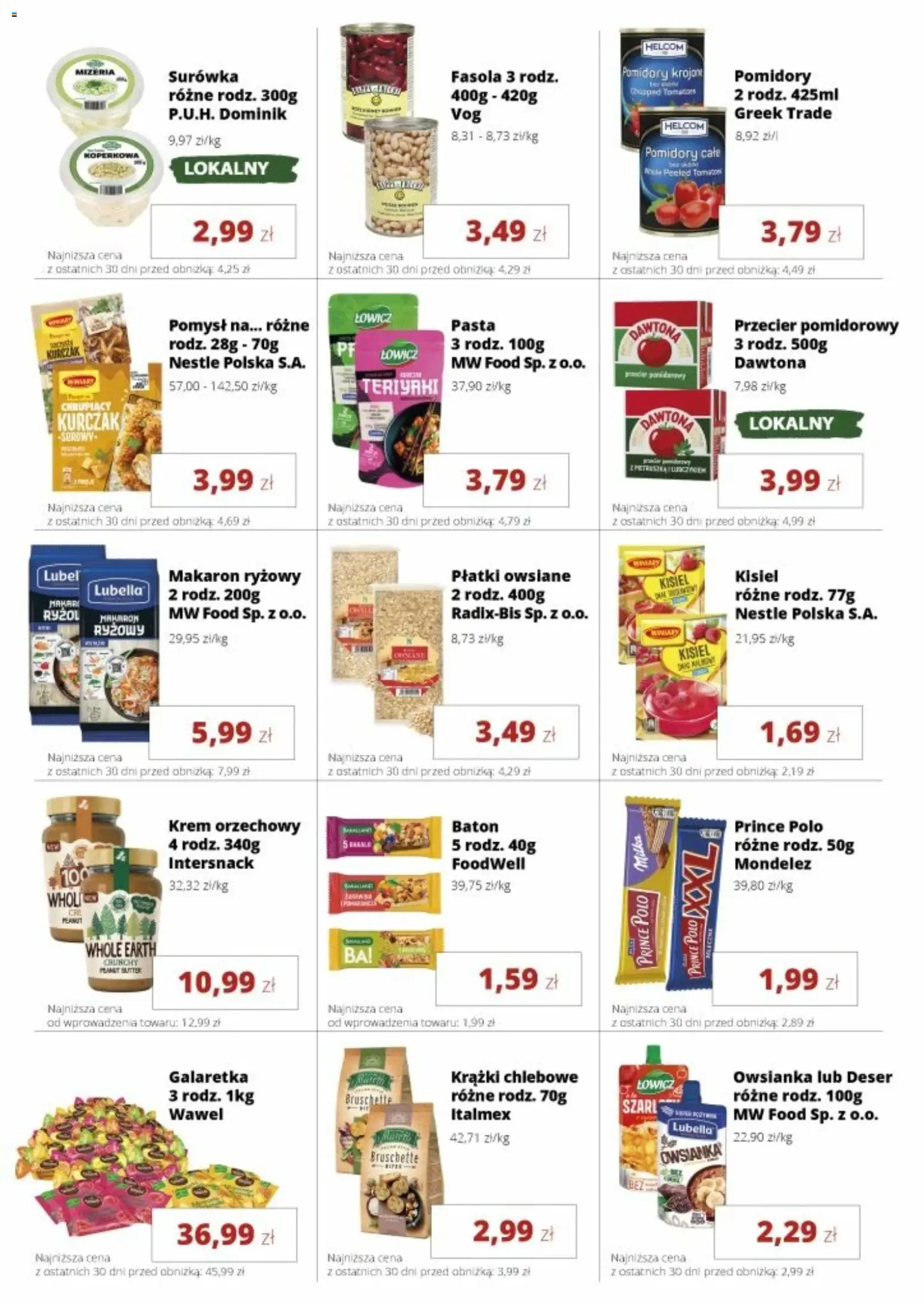 Torimpex gazetka od 07.04.2026 | Strona: 6 | Produkty: Galaretka, Krem orzechowy, Pomidory, Płatki