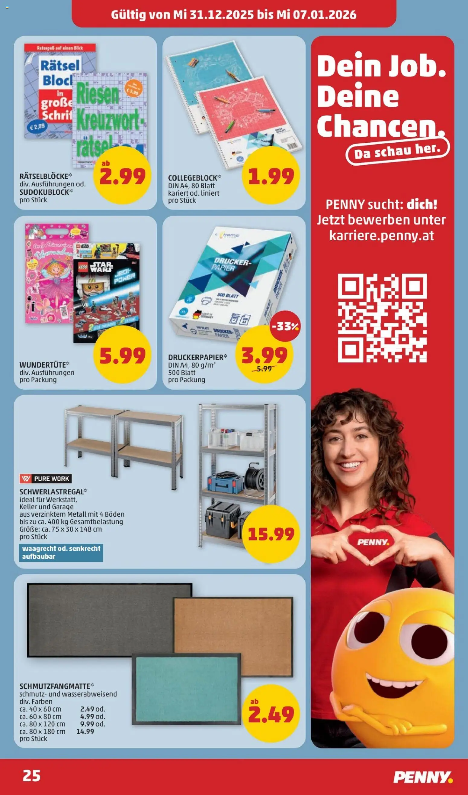 Penny Markt Flugblatt gültig ab 31.12.2025 | Seite: 25 | Produkte: Drucker