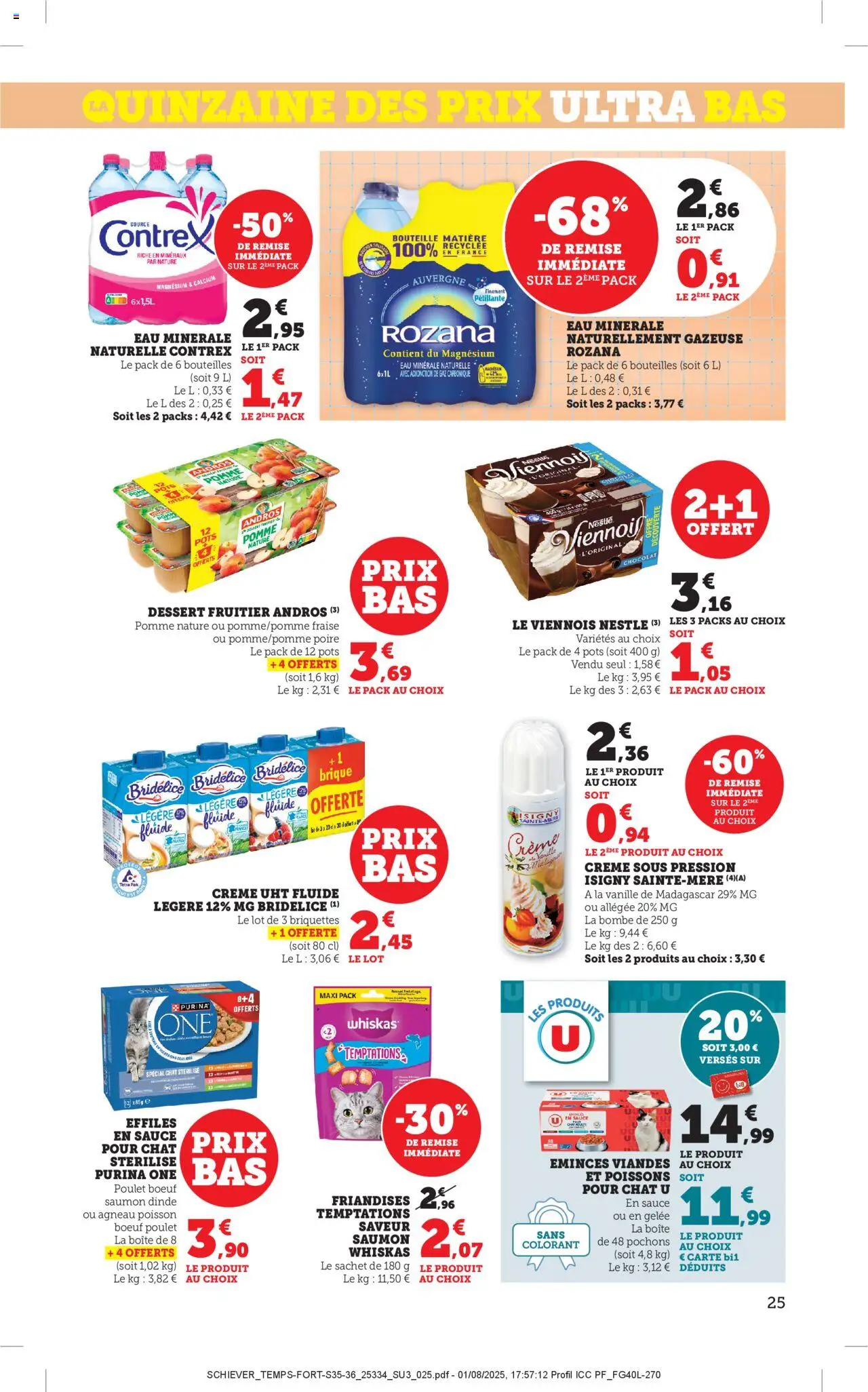  | Page: 25 | Produits: Eau minérale, Poisson, Contrex, Gelée