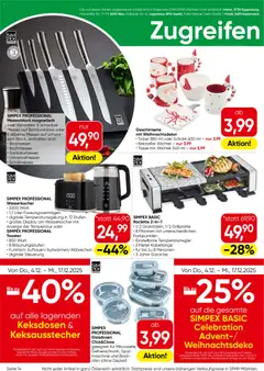 Eurospar Flugblatt ab 04.12.2025 gültig | Seite: 14 | Produkte: Ofen, Mikrowelle, Wasserkocher, Toaster