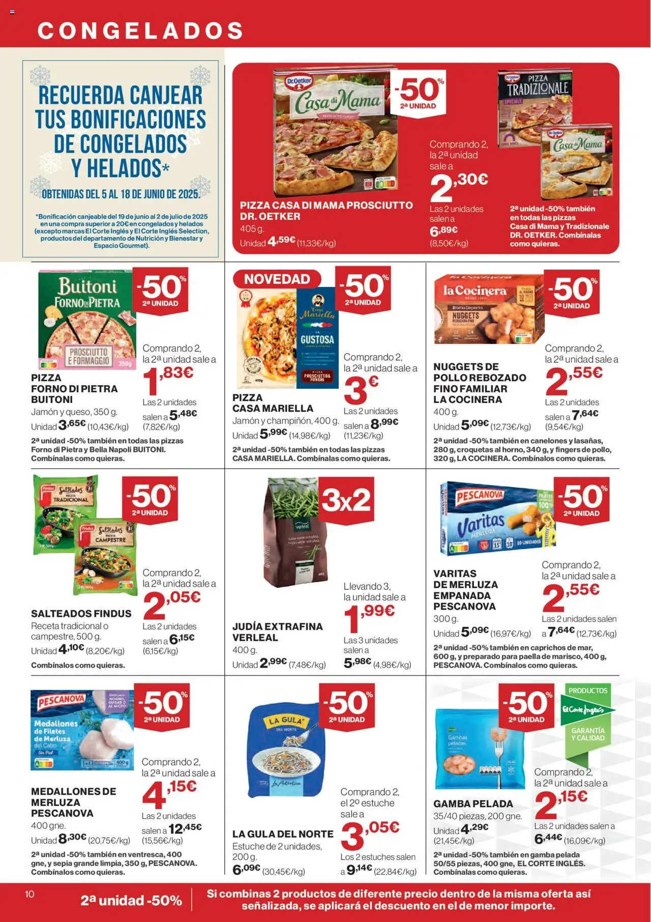 Supercor - Folleto │ válido desde el 19.06.2025 | Página: 10 | Productos: Jamón, Pizza, Canelones, Nuggets