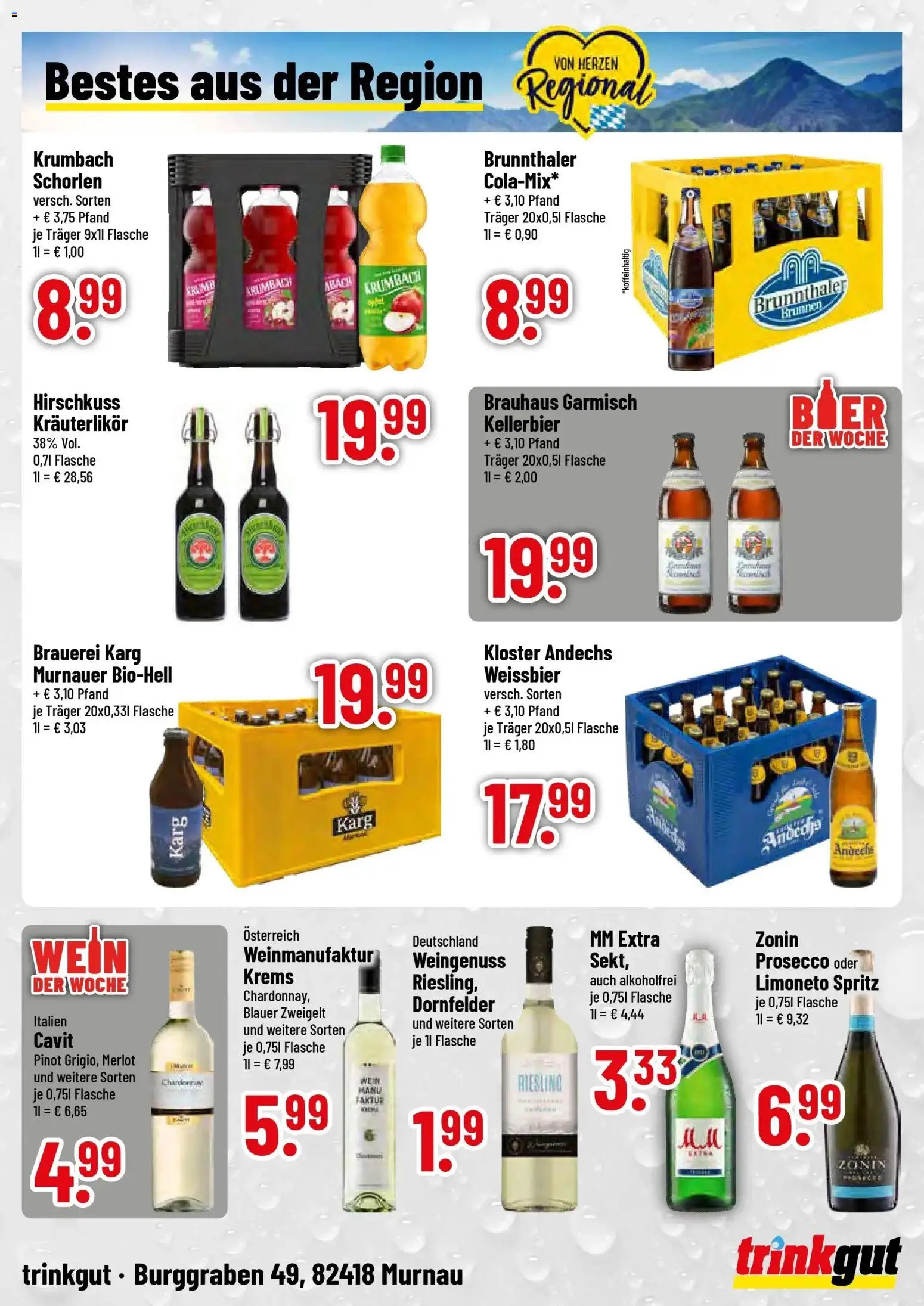 Trinkgut - trinkgut: Wochenangebote – gültig ab 07.12.2025 | Seite: 4 | Produkte: Weißbier, Merlot, Prosecco, Wein